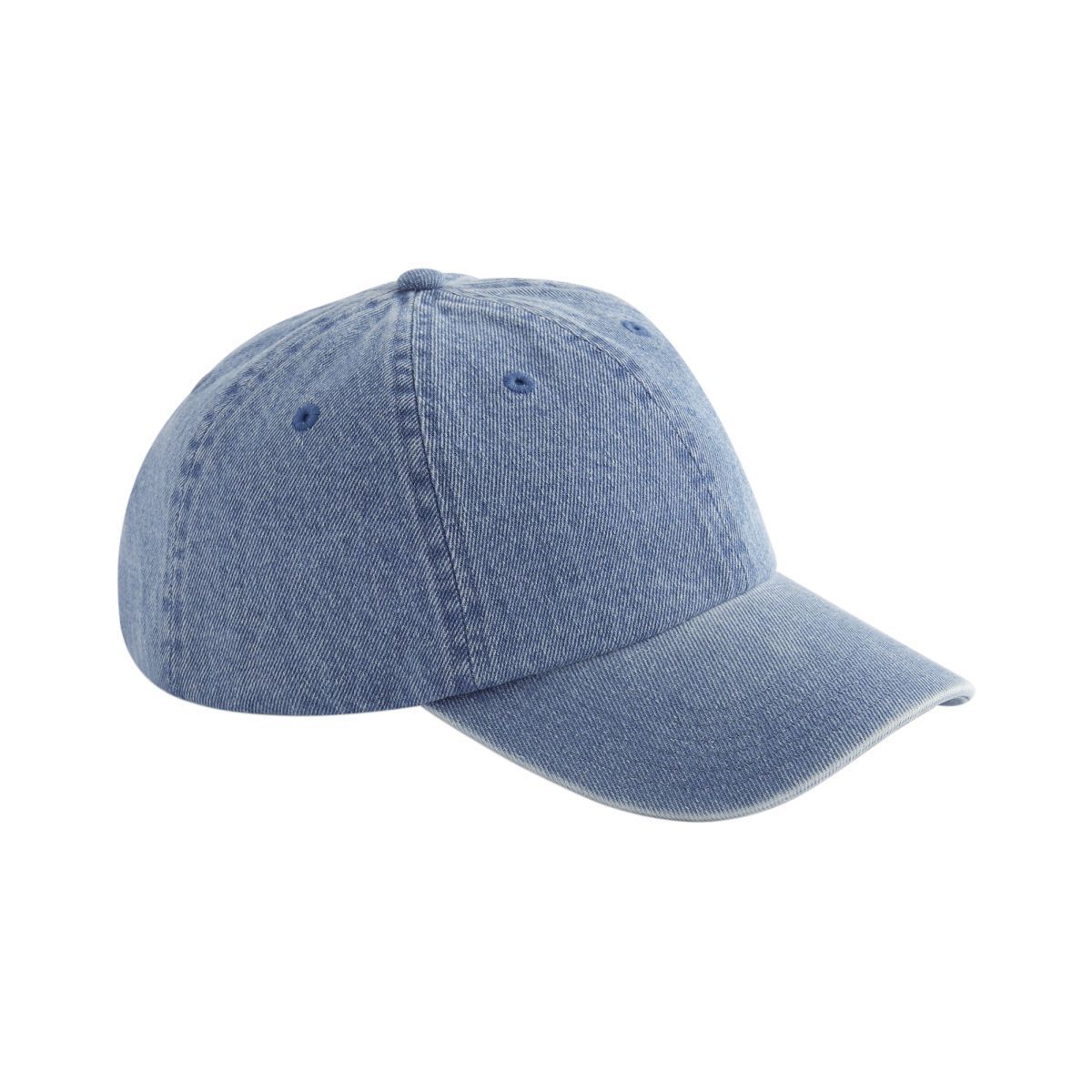 Beechfield Denim Baseballcap 6 Panels aus Baumwolle