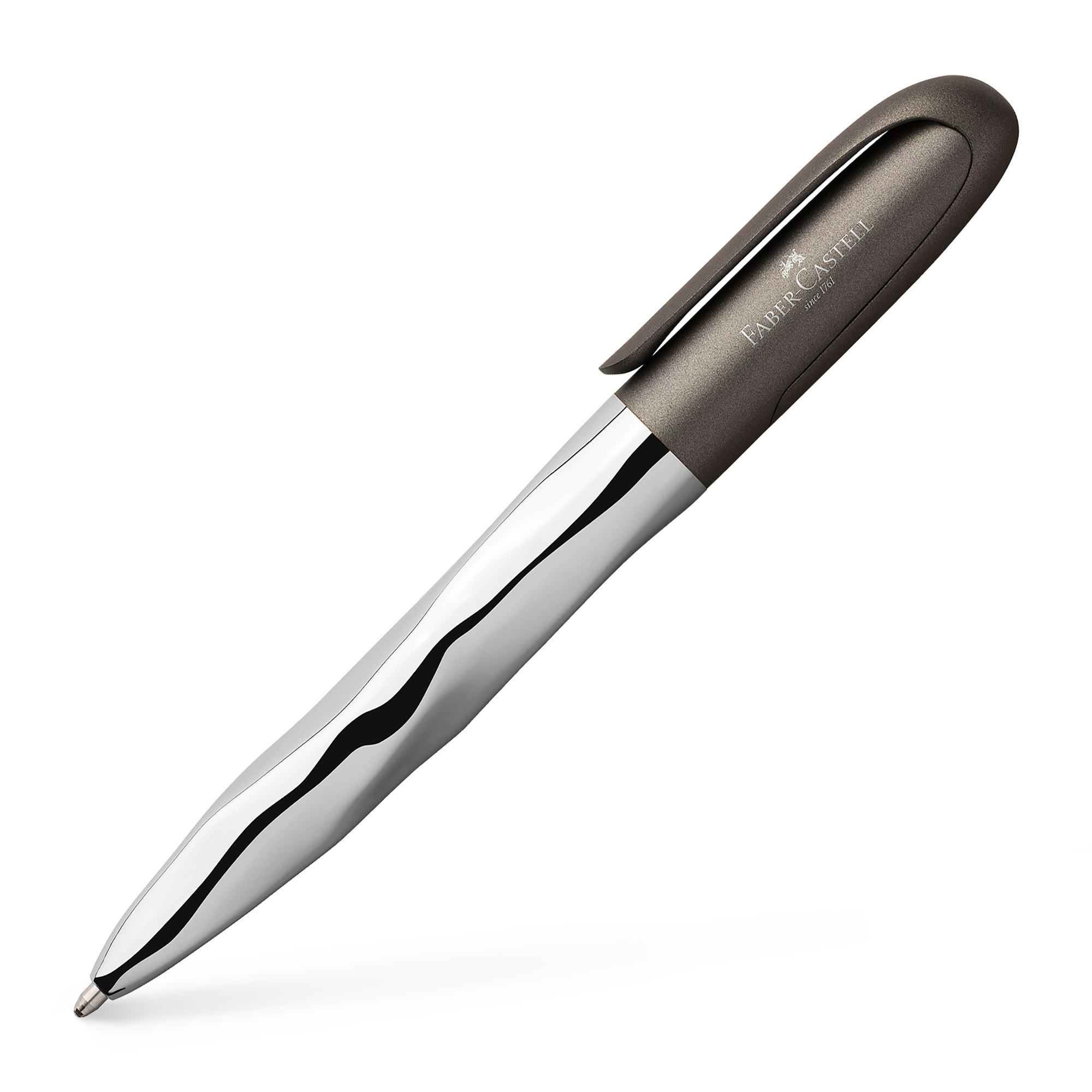 Faber-Castell n'ice pen ballpoint pen, high-gloss chrome-plated