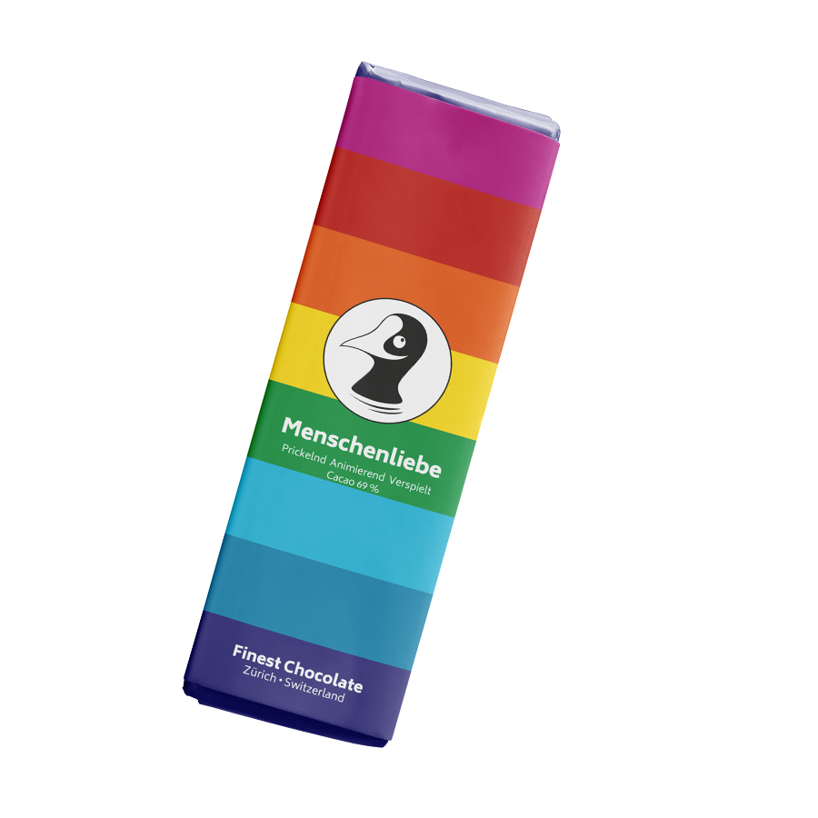 Taucherli Crazy Mixes Organic Chocolate Bar with Crunchy Sugar, 32 g, Swiss Made