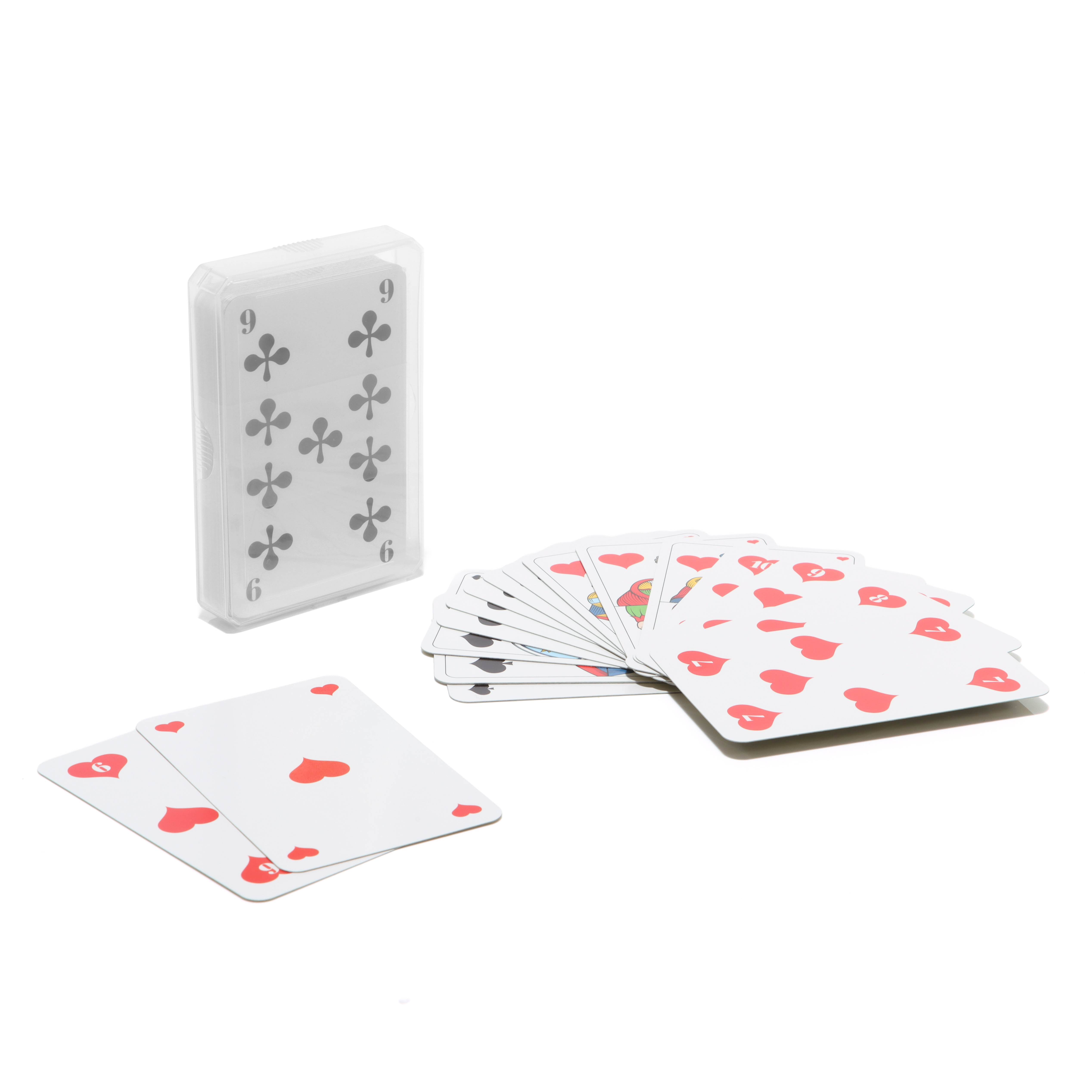 Jeu de cartes de jass dans un étui en plastique, motif allemand ou français, fabriqué en Europe