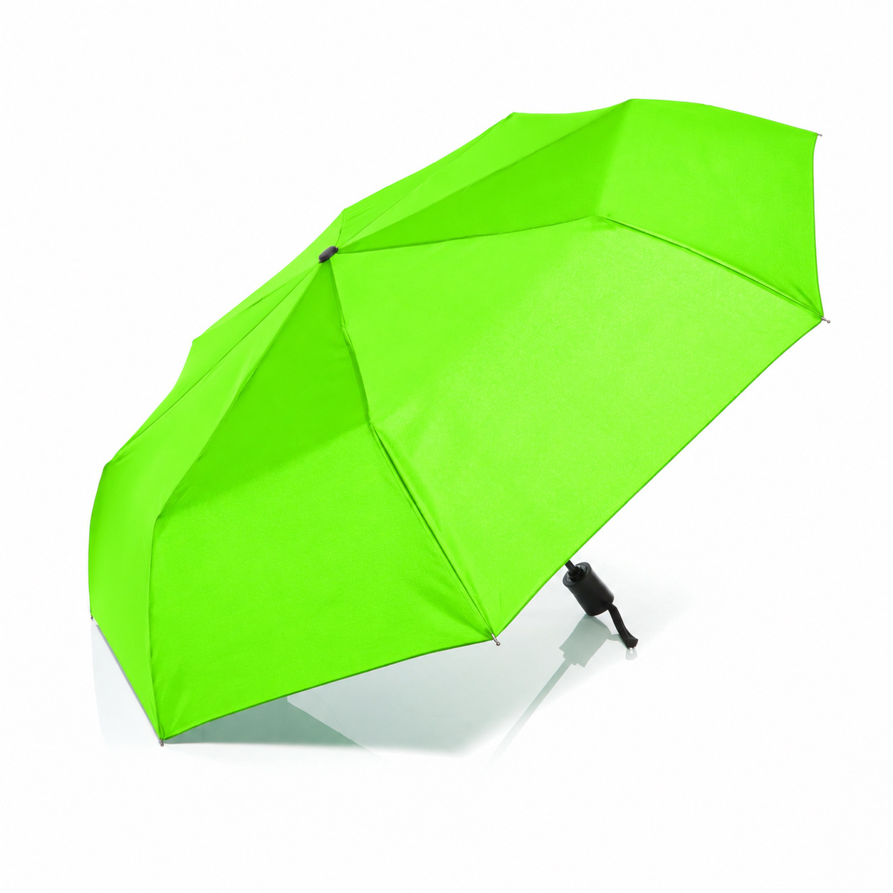 Parapluie de poche en pongee de polyester/fibre de verre, double mécanisme automatique, résistant au vent, couleur personnalisée
