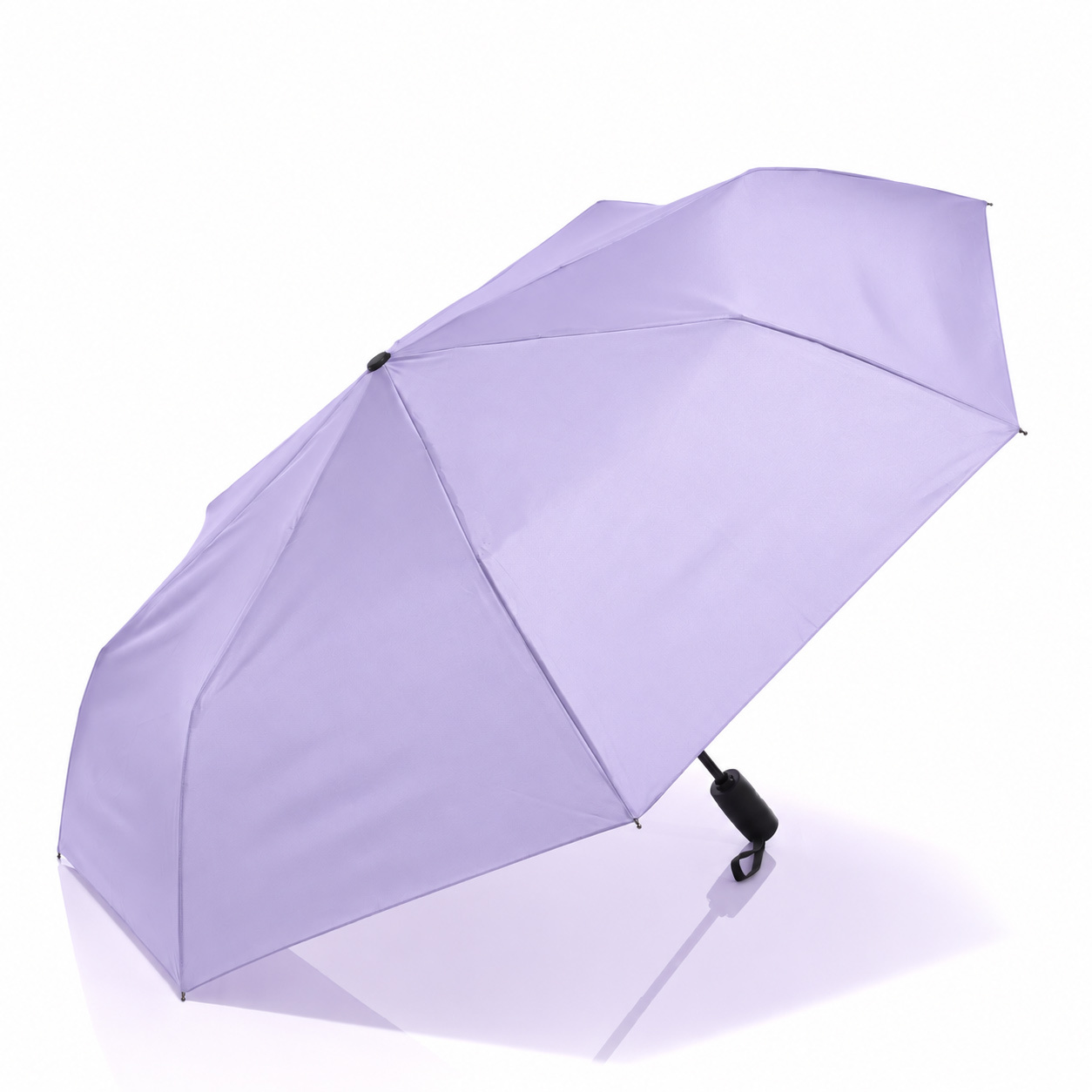 Parapluie de poche en pongee de polyester/fibre de verre, Ø 114 cm, résistant au vent et à double mécanisme automatique, couleur personnalisée