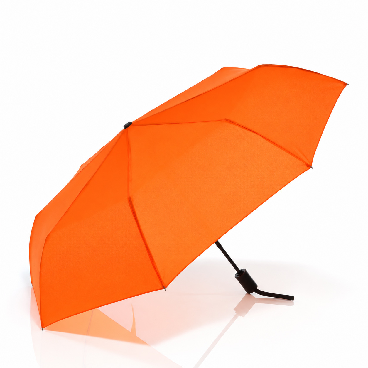 Parapluie de poche en pongee de polyester/fibre de verre, Ø 95 cm, résistant au vent et à double mécanisme automatique, couleur personnalisée
