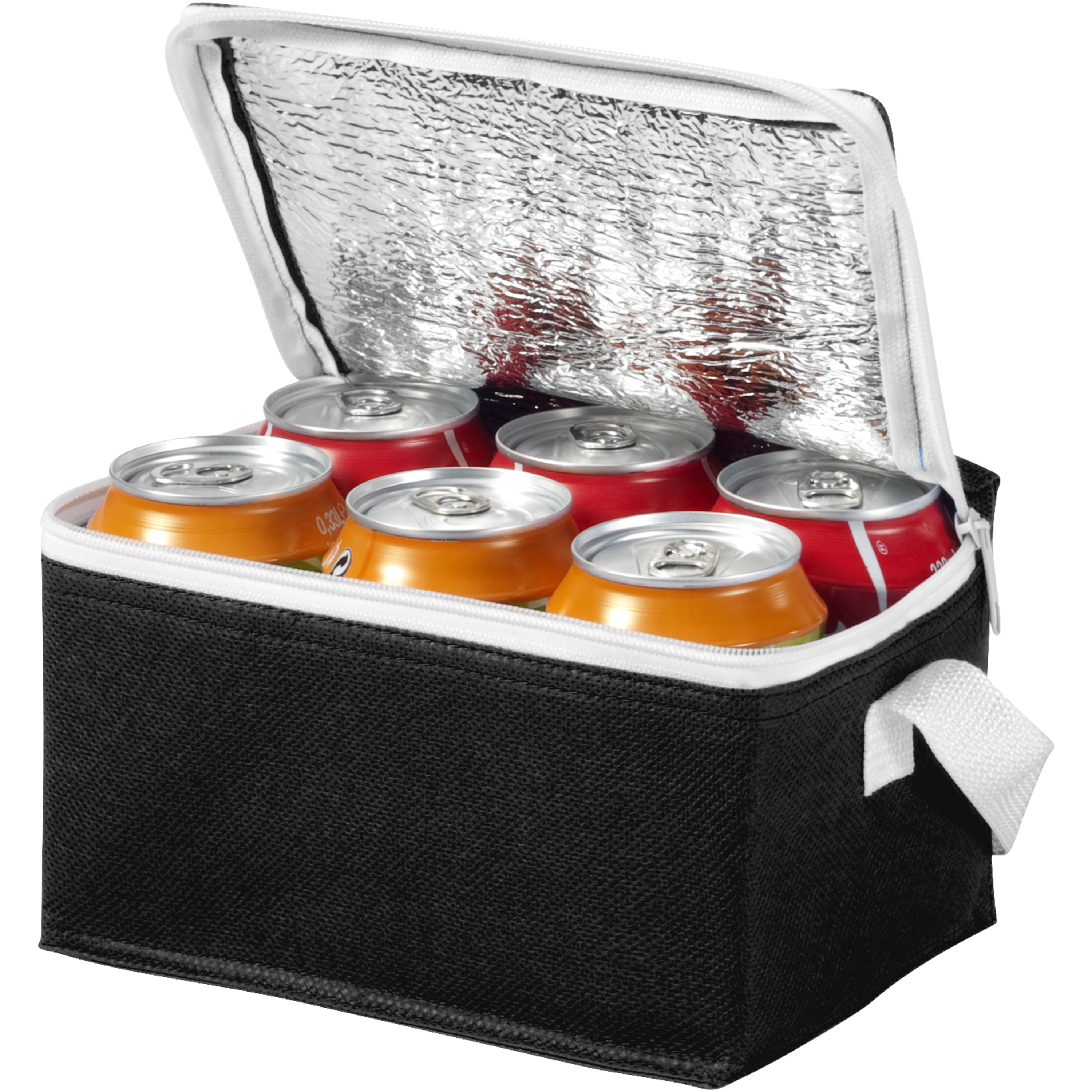Kühltasche aus Polypropylen Non Woven 80 g/m² 4 l für 6 Dosen