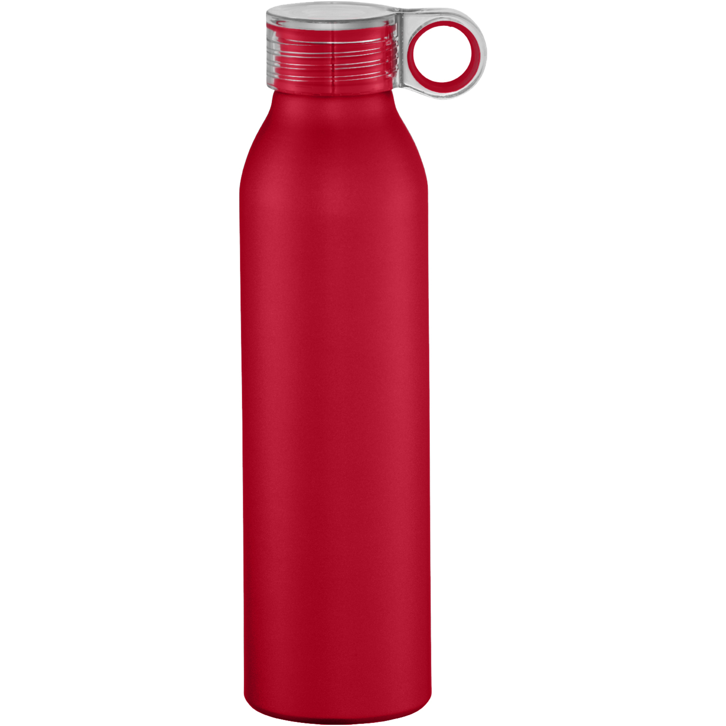 Aluminum drinking bottle 0.65 l loop lid with color pop
