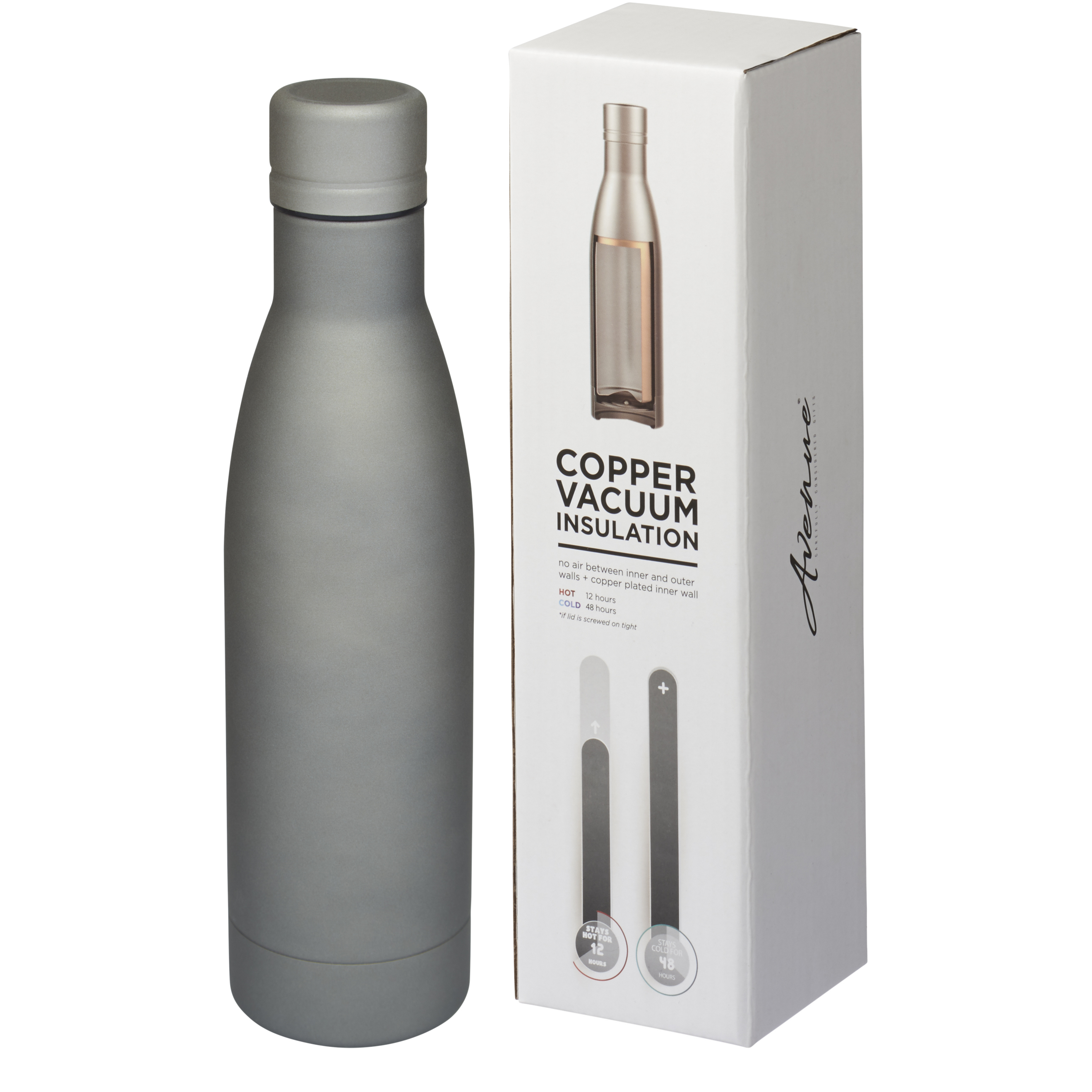 Vacuum flask made of stainless steel 0.5 l vacuum-insulated