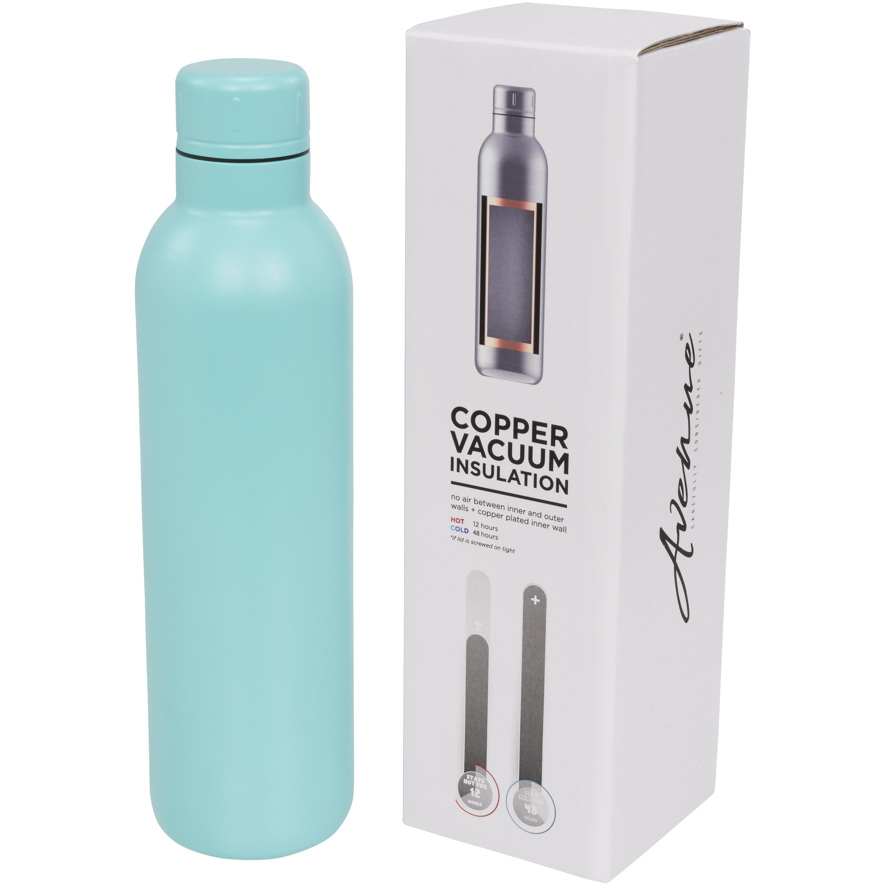 Stainless steel vacuum flask 0.51 l Copper vacuumization