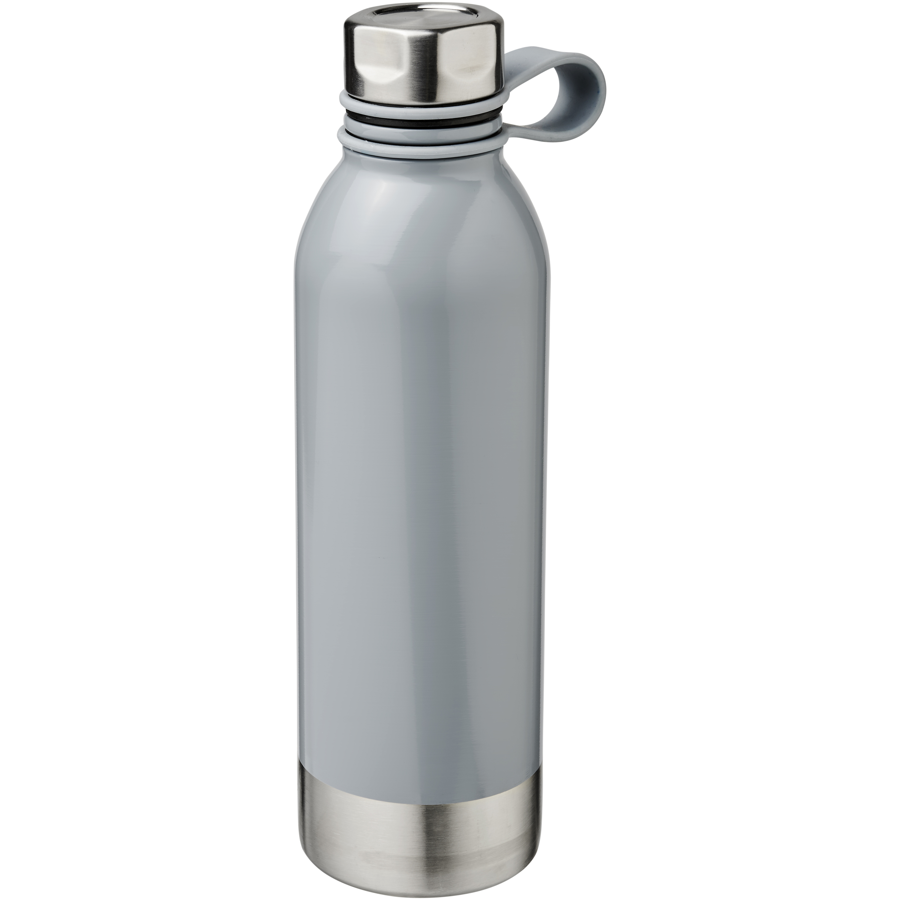 Stainless steel drinking bottle 0.74 l with silicone hand loop