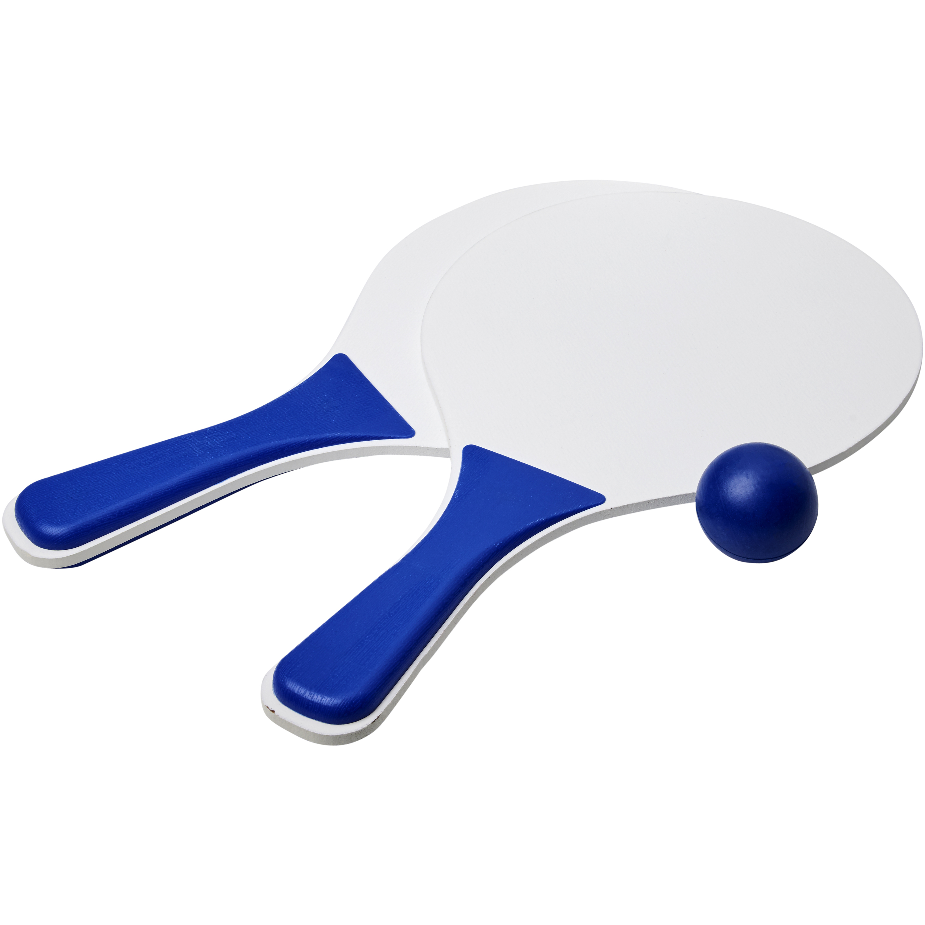 Beach ball set MDF wood/PP consisting of 2 rackets and 1 ball