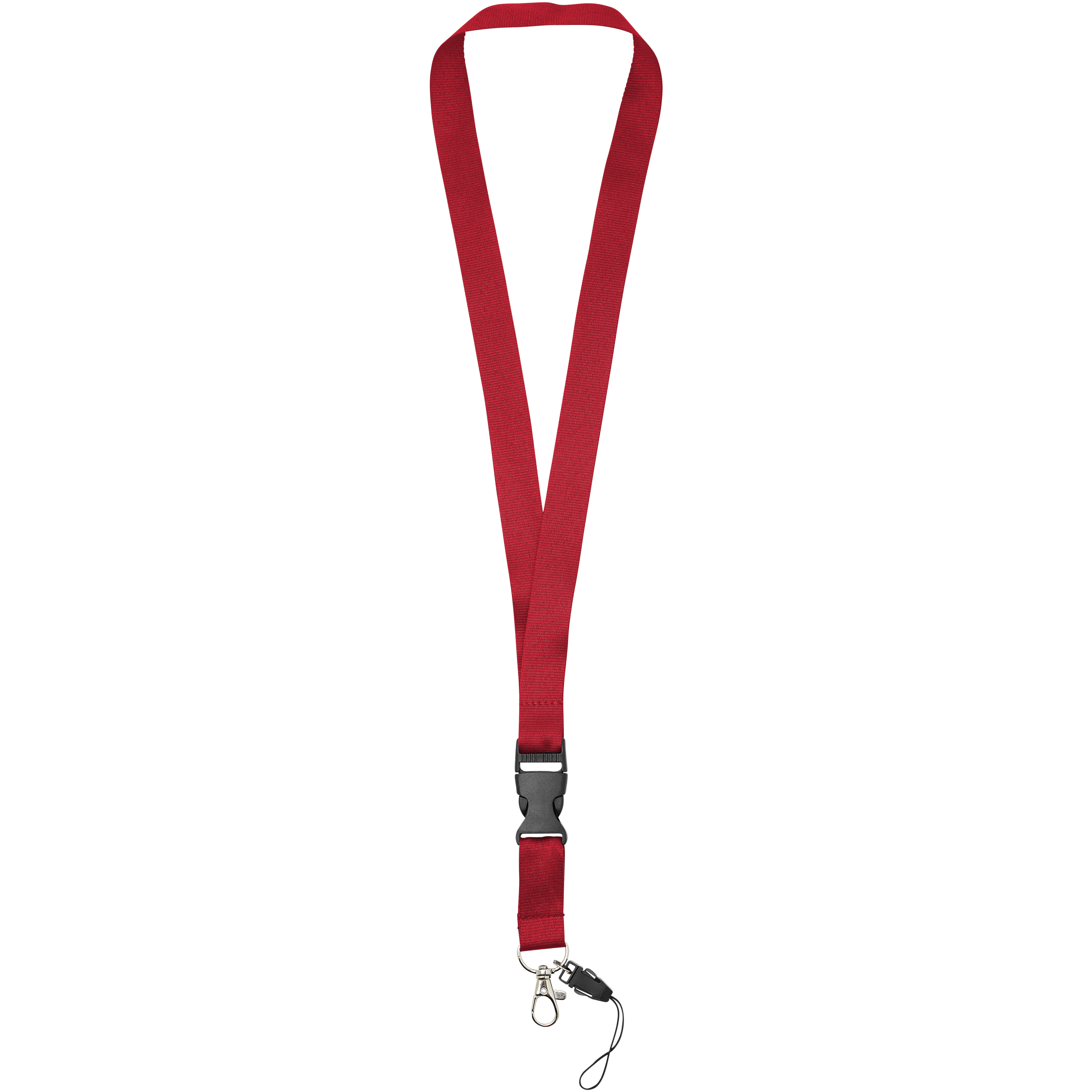 Sagan lanyard with detachable buckle and cell phone strap