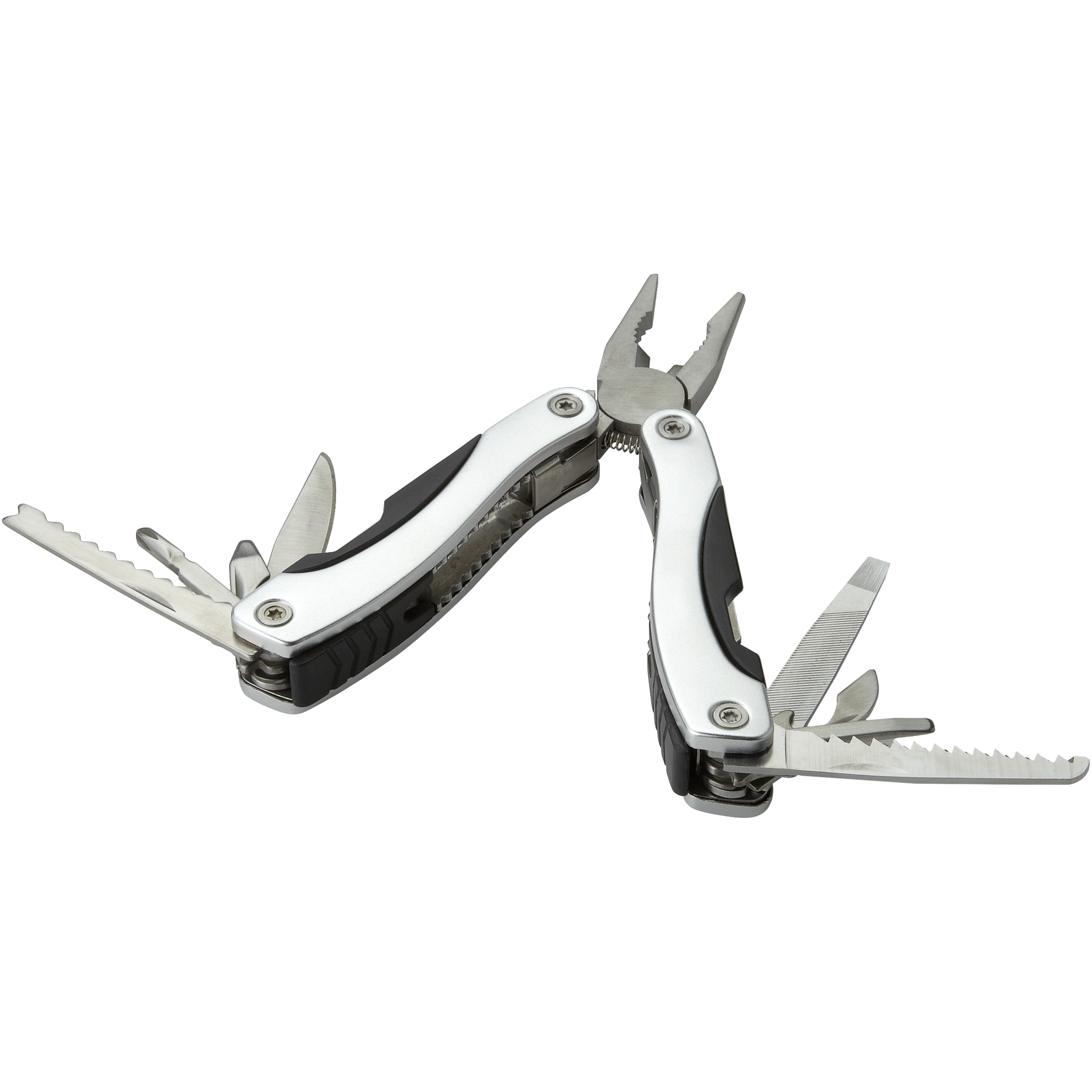 Multitool made of aluminum with 11 functions in a case