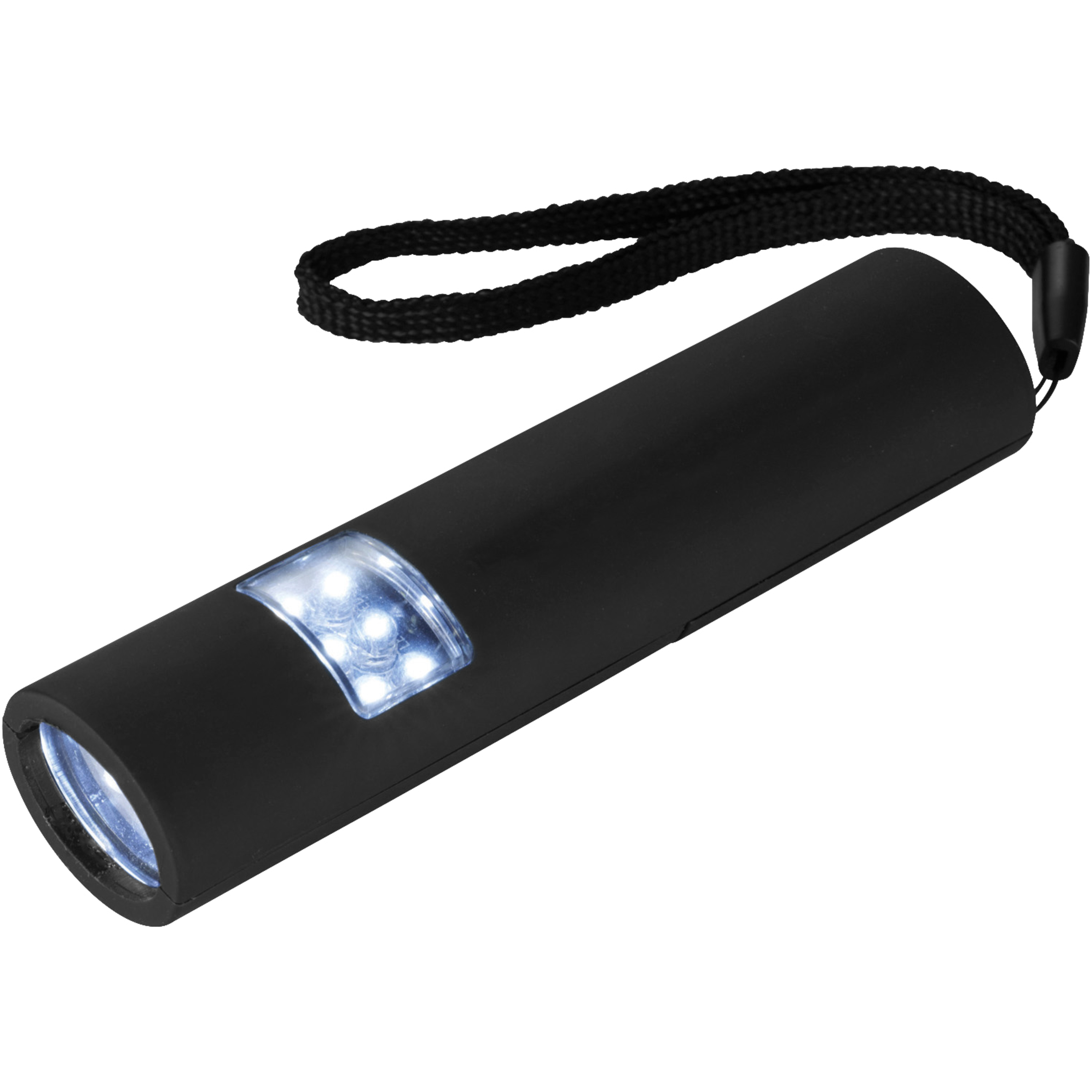 Plastic LED flashlight 3 modes 29 lumens incl. batteries