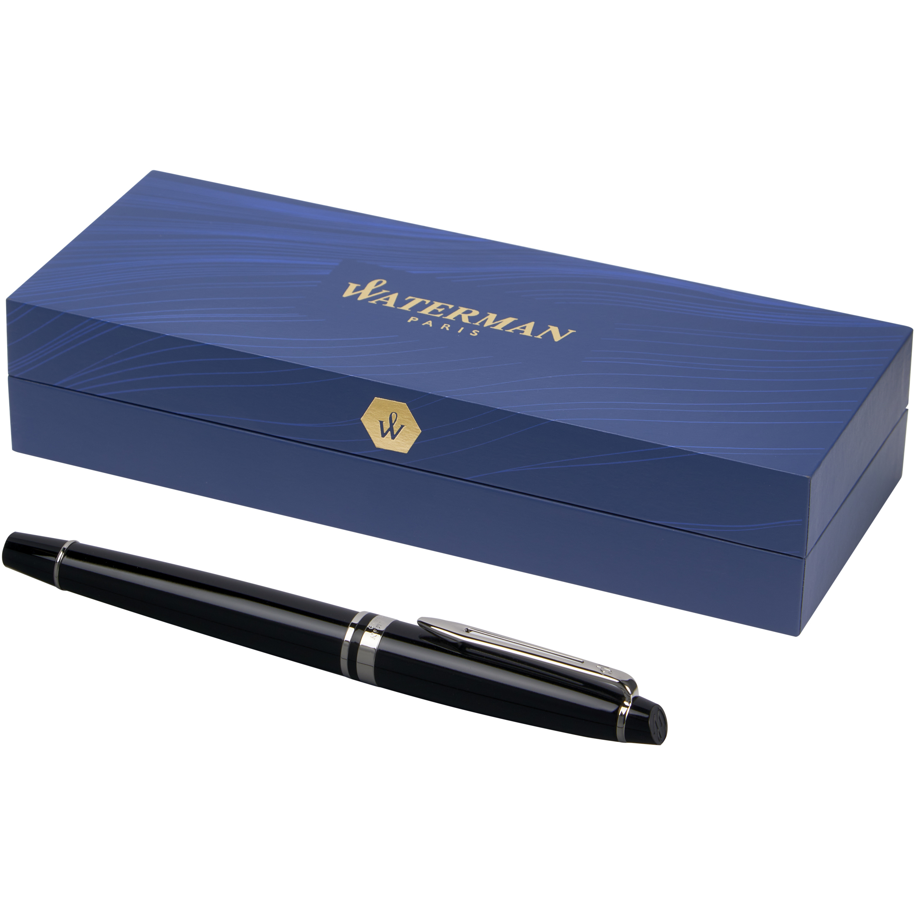 Waterman Expert rollerball pen made of brass refill black writing