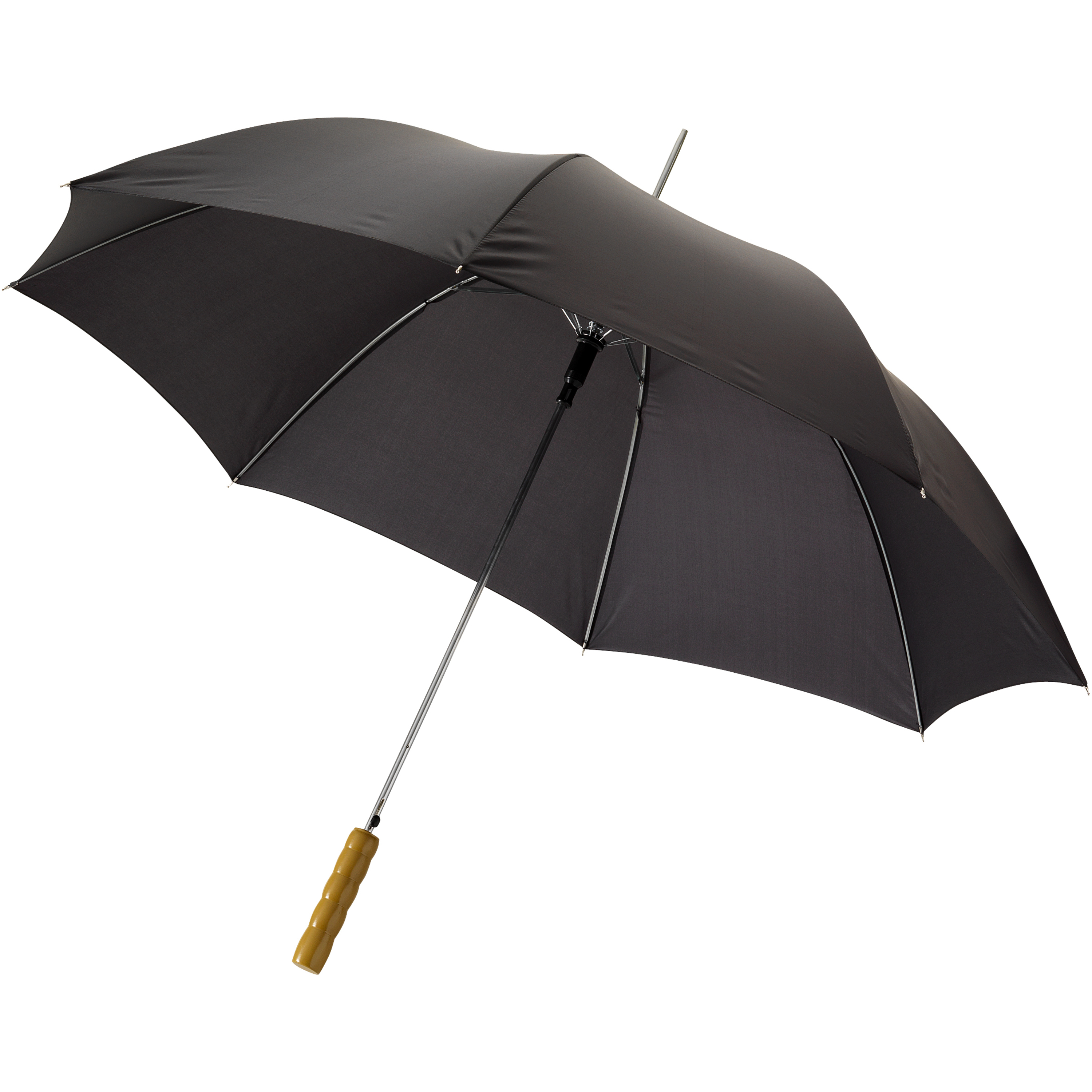 Parapluie en polyester Ø 102 cm automatique avec poignée en bois