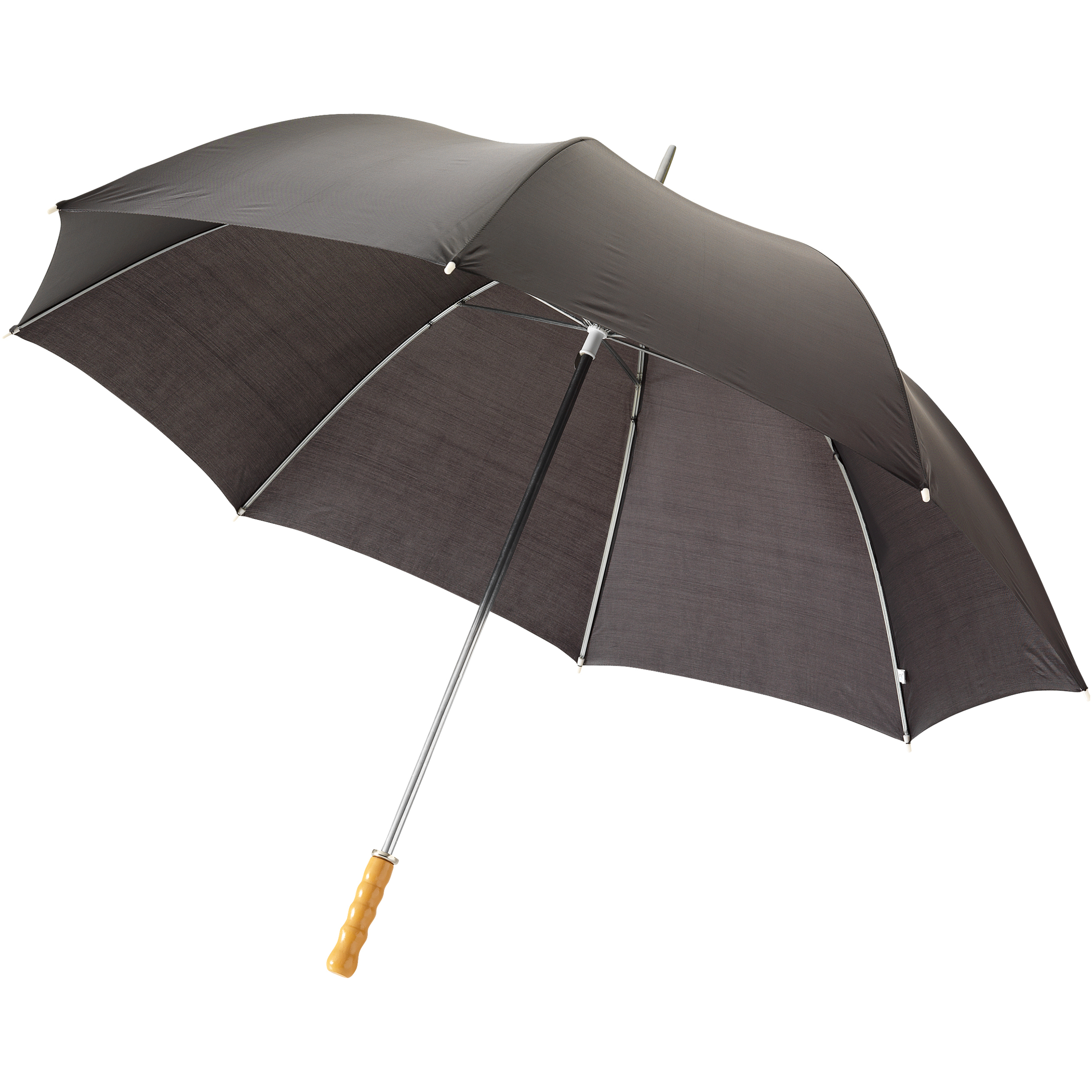 Parapluie de portier en polyester Ø 130 cm avec poignée en bois