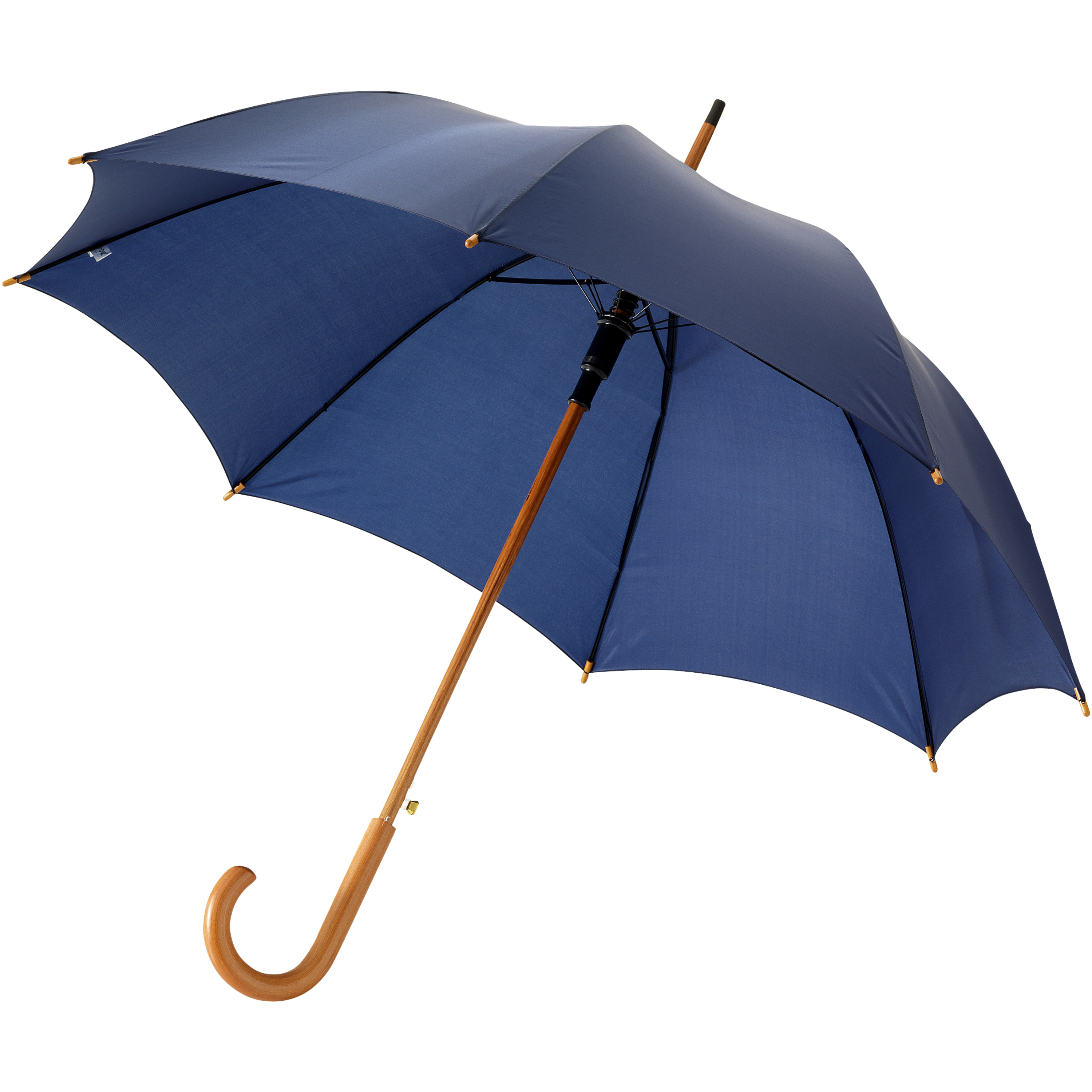 Parapluie en polyester Ø 106 cm automatique avec manche et baleine en bois