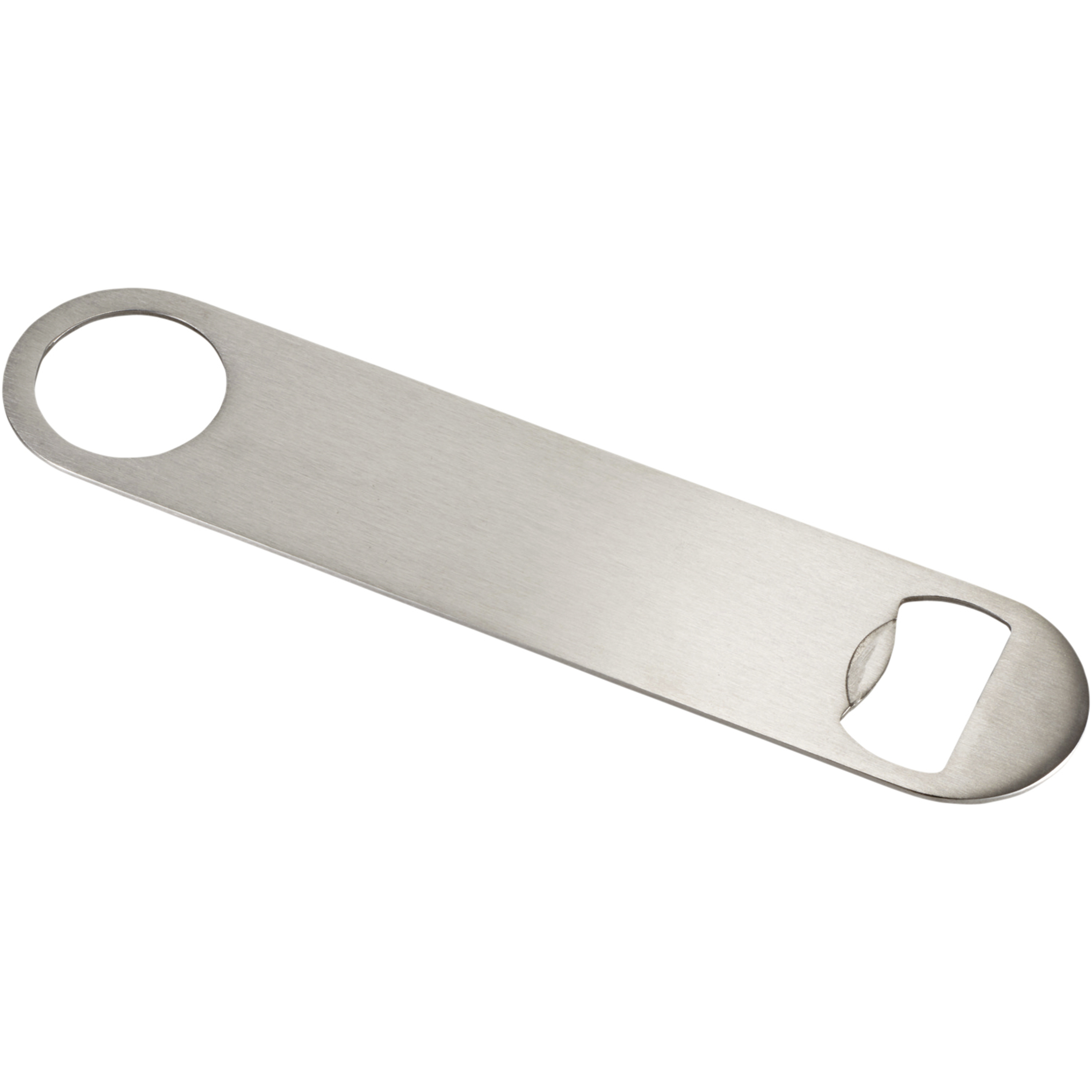 Stainless steel bottle opener with hanging hole, 18 x 4 x 0.2 cm