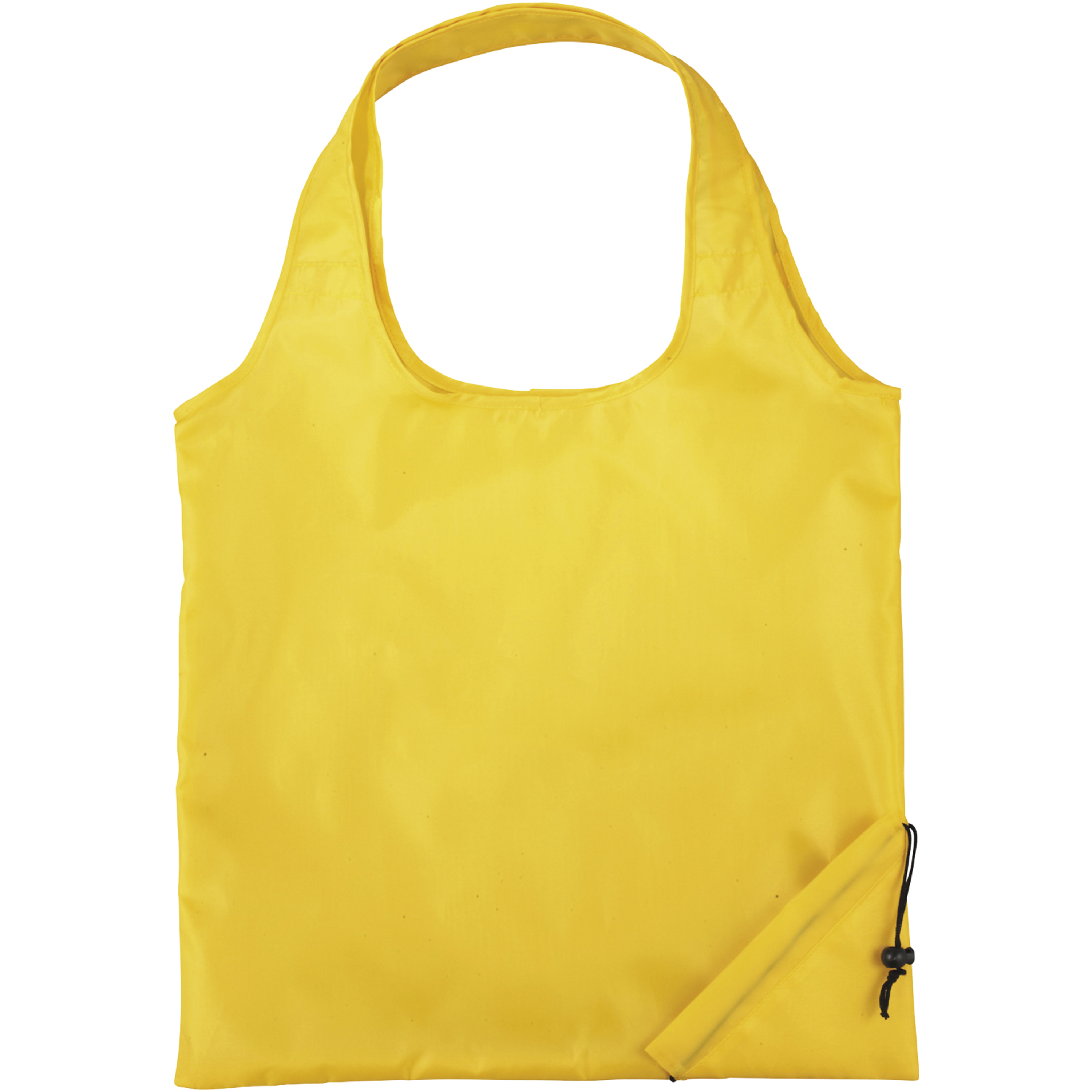 Sac à provisions pliable polyester 210D 44 x 38 cm avec cordon de serrage