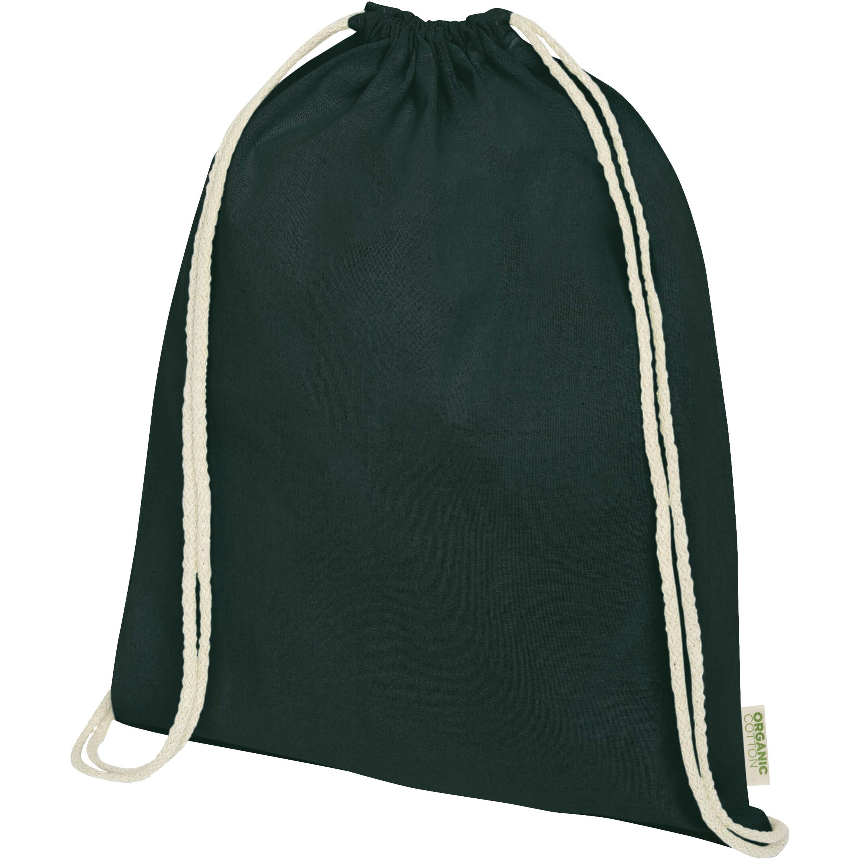 Sac de sport GOTS coton bio 100 g/m² 33 x 44 cm avec cordon de serrage