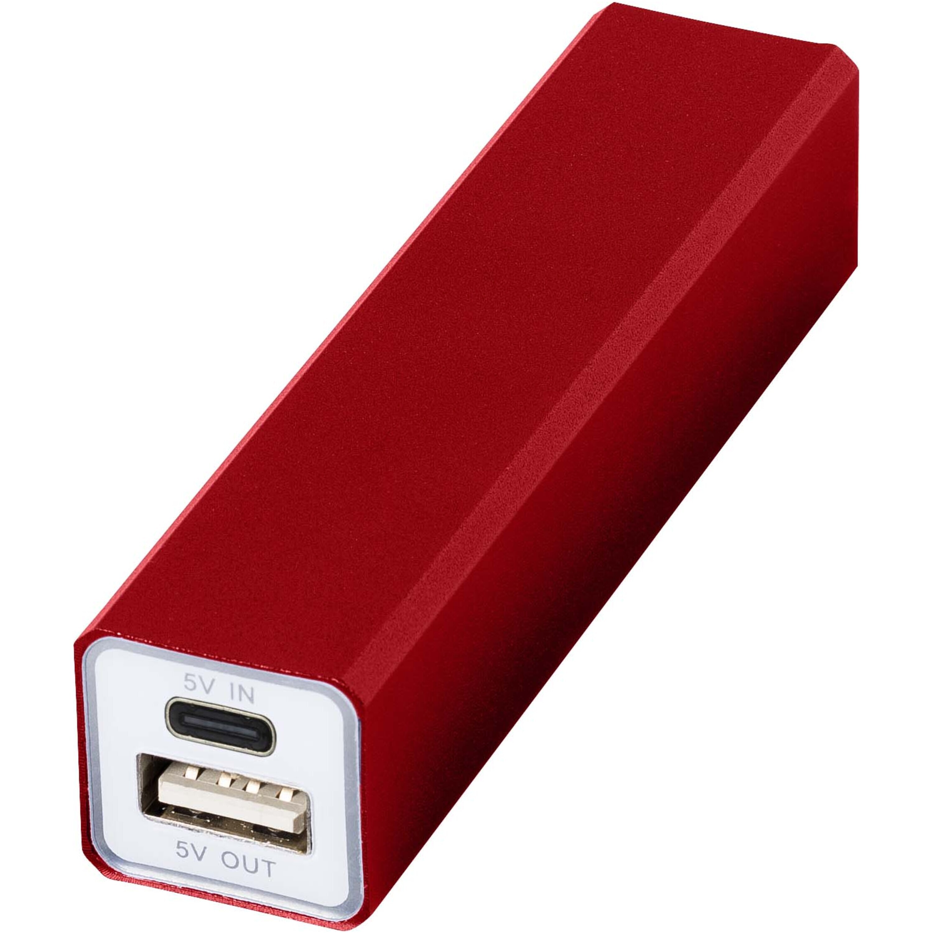 Banque de puissance USB en aluminium 2'200 mAh