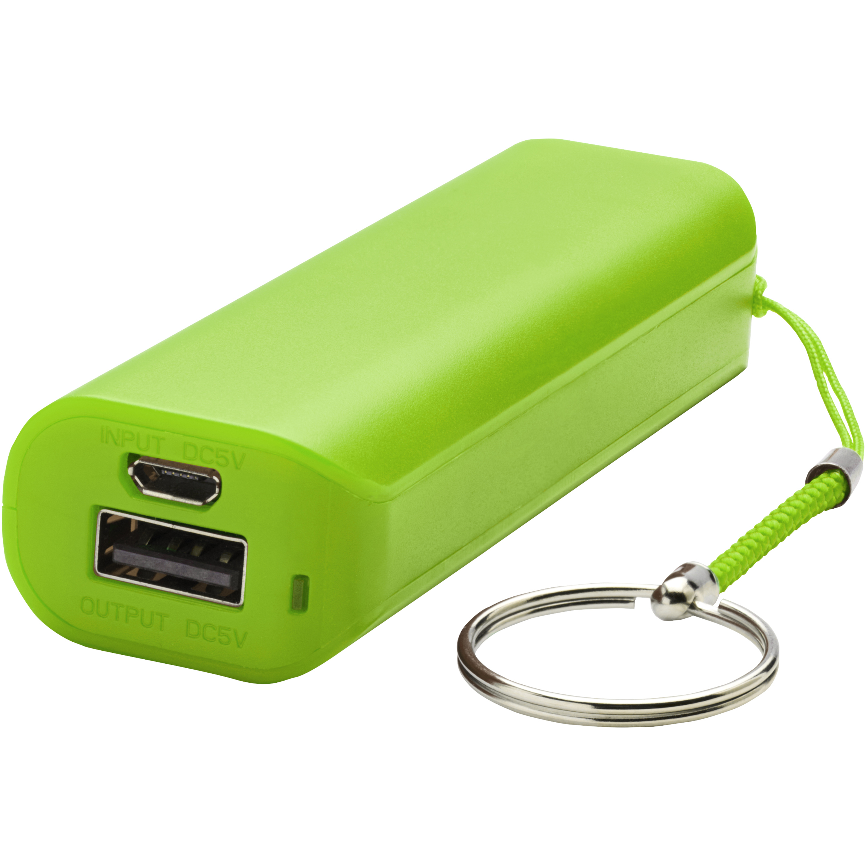 Powerbank USB ABS-plastique 1'200 mAh avec porte-clés