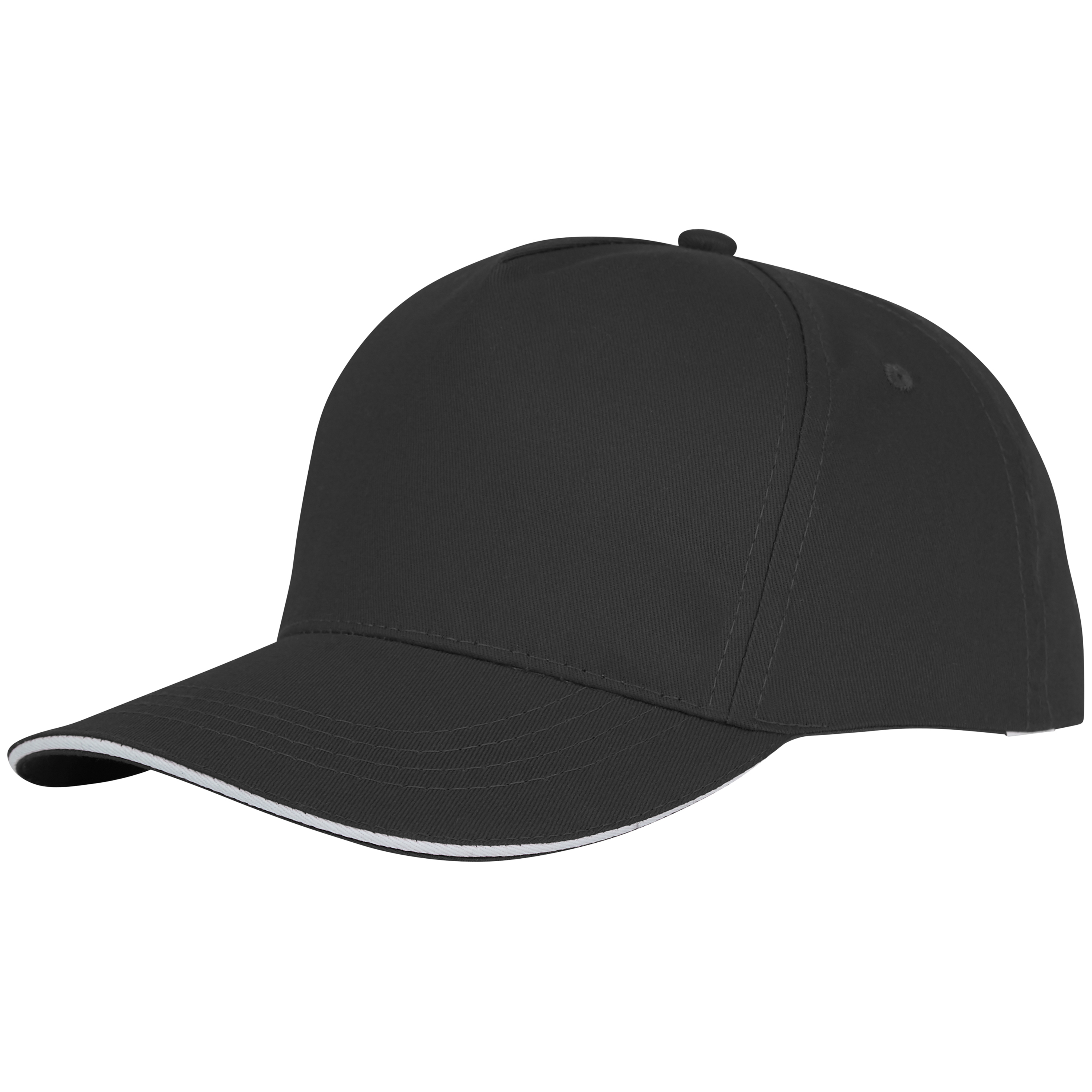 Casquette baseball sandwich 100% coton sergé 175 g/m2 5 panneaux