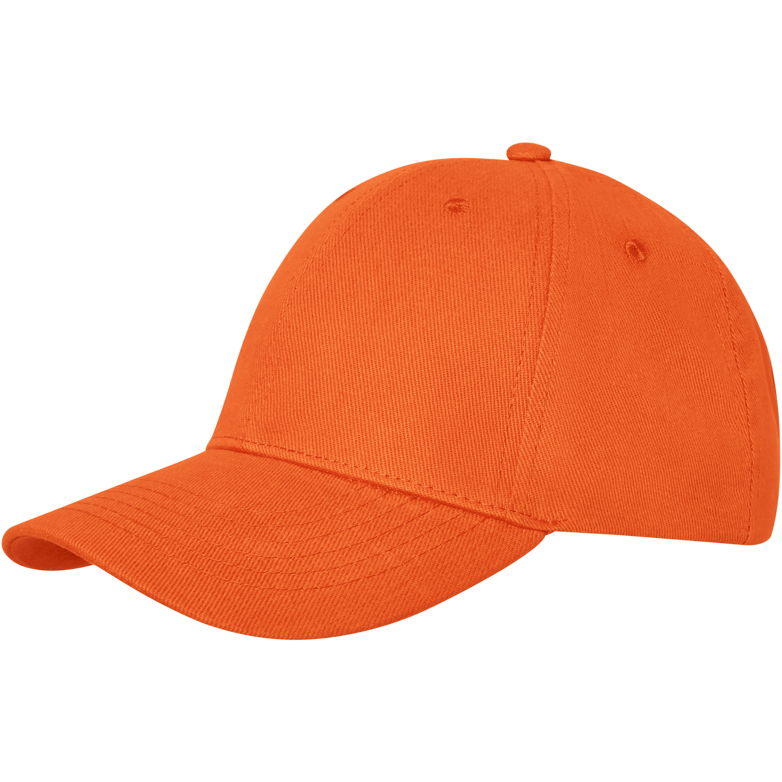 Baseball cap in fine brushed cotton twill 260 g/m² 6 panels