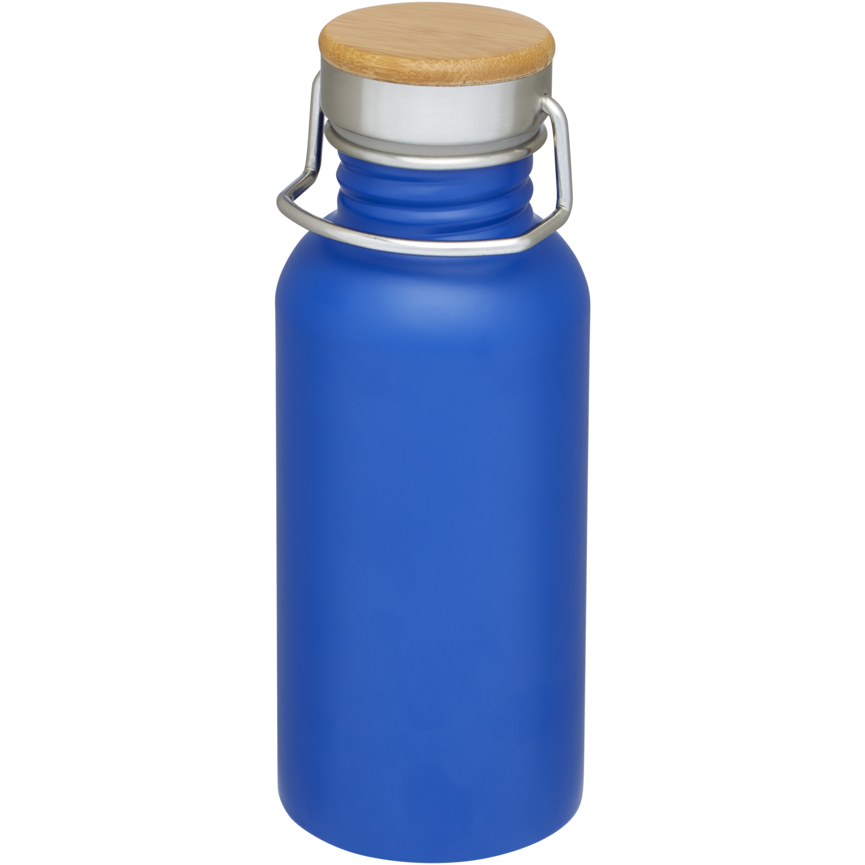 Trinkflasche aus Edelstahl und Bambus 0,55 l mit Henkel
