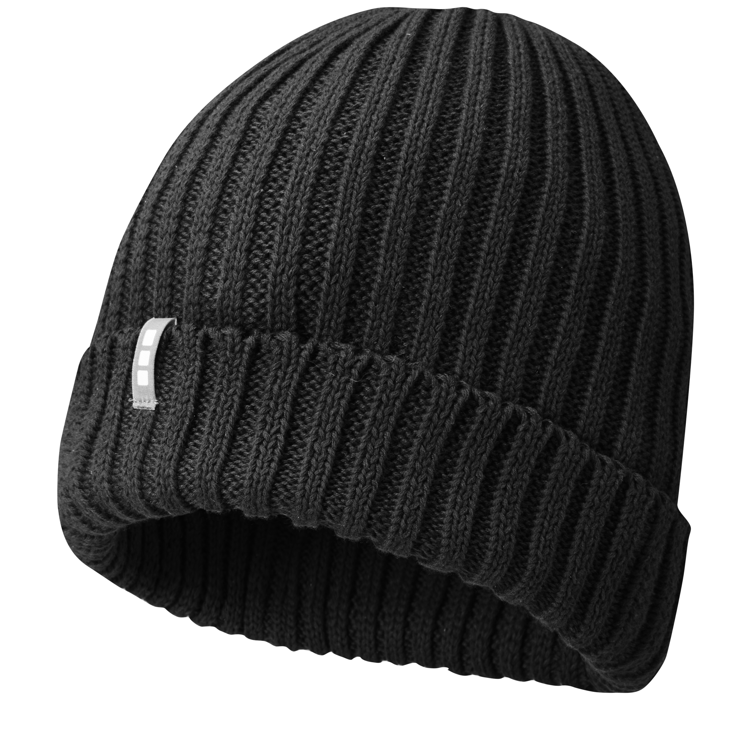 Strickmütze 2 x 2 Rip Knit 100% Bio Baumwolle mit Umschlag