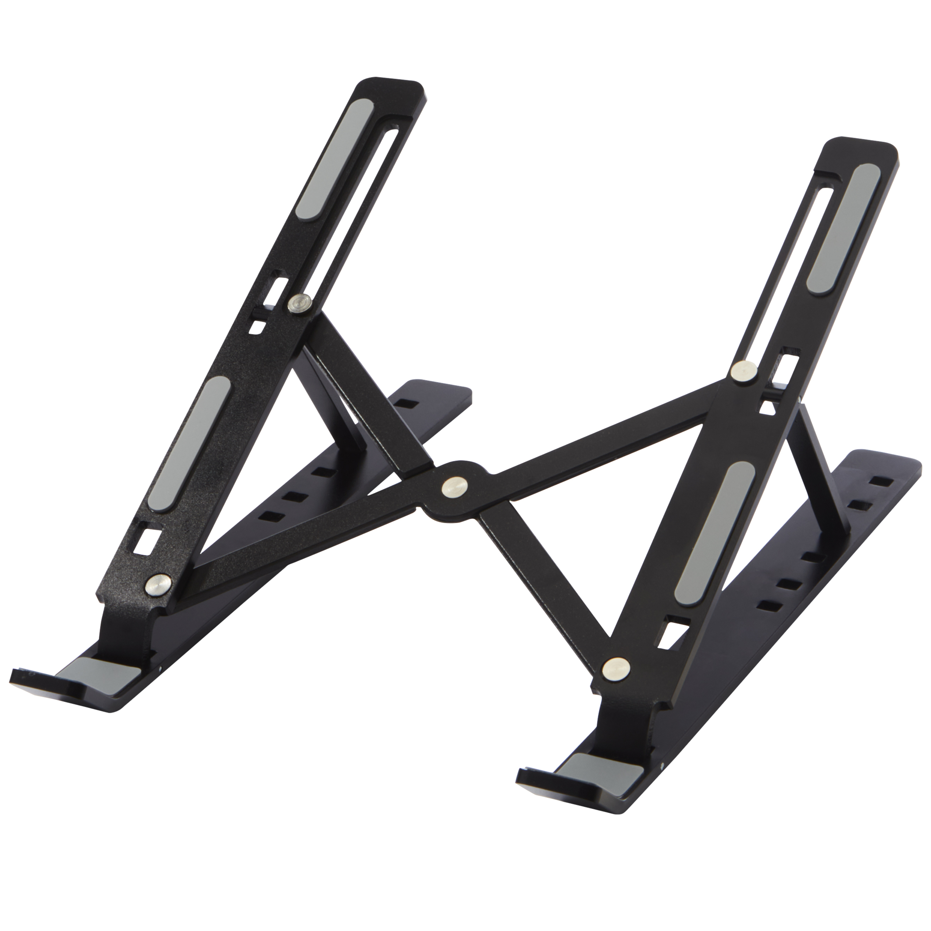 Folding aluminum laptop stand