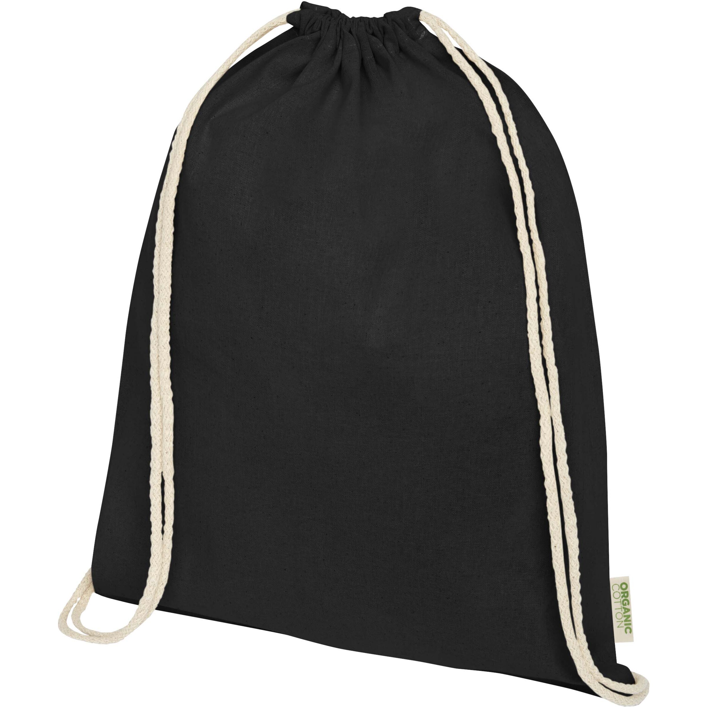 Sac de sport en coton bio GOTS 140 g/m² 33 x 44 cm