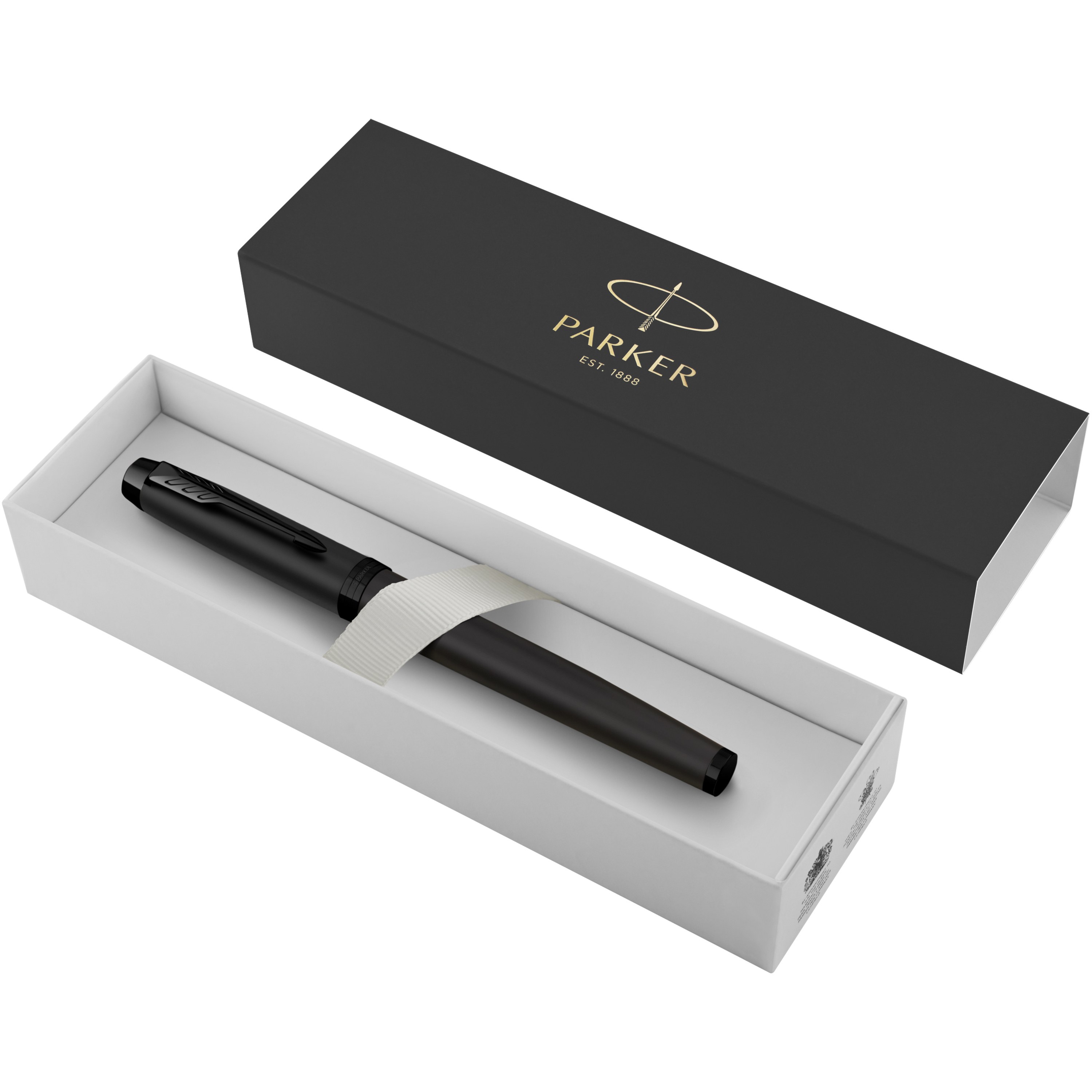 Roller à encre Parker IM en acier inoxydable Mine écrivant noir