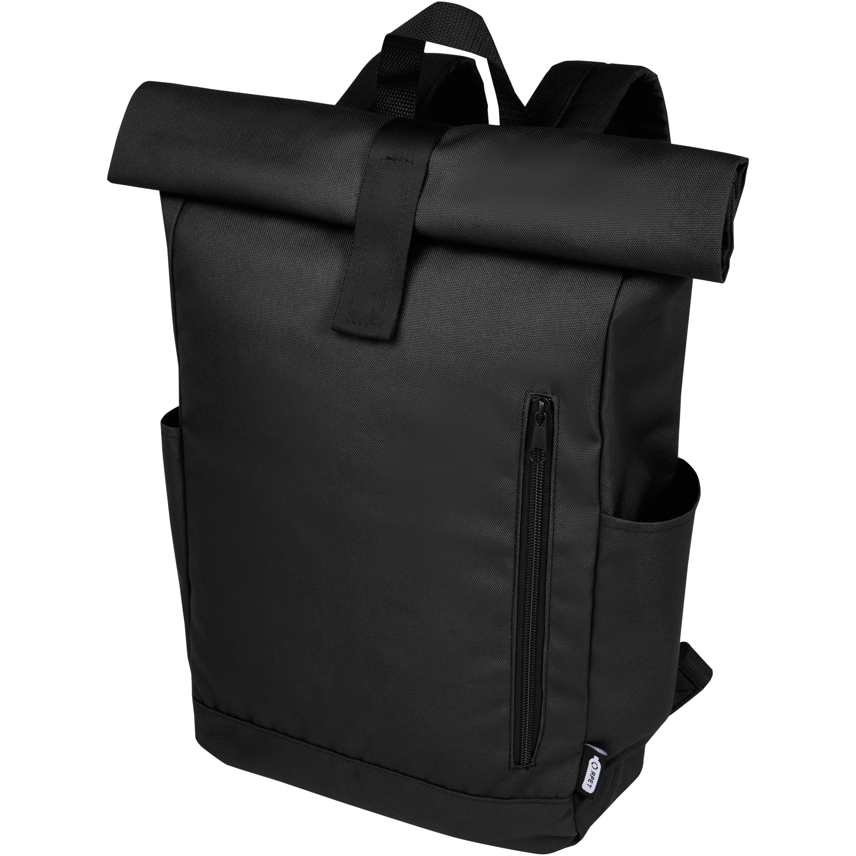 Roll-top backpack recycled polyester 600D water-repellent