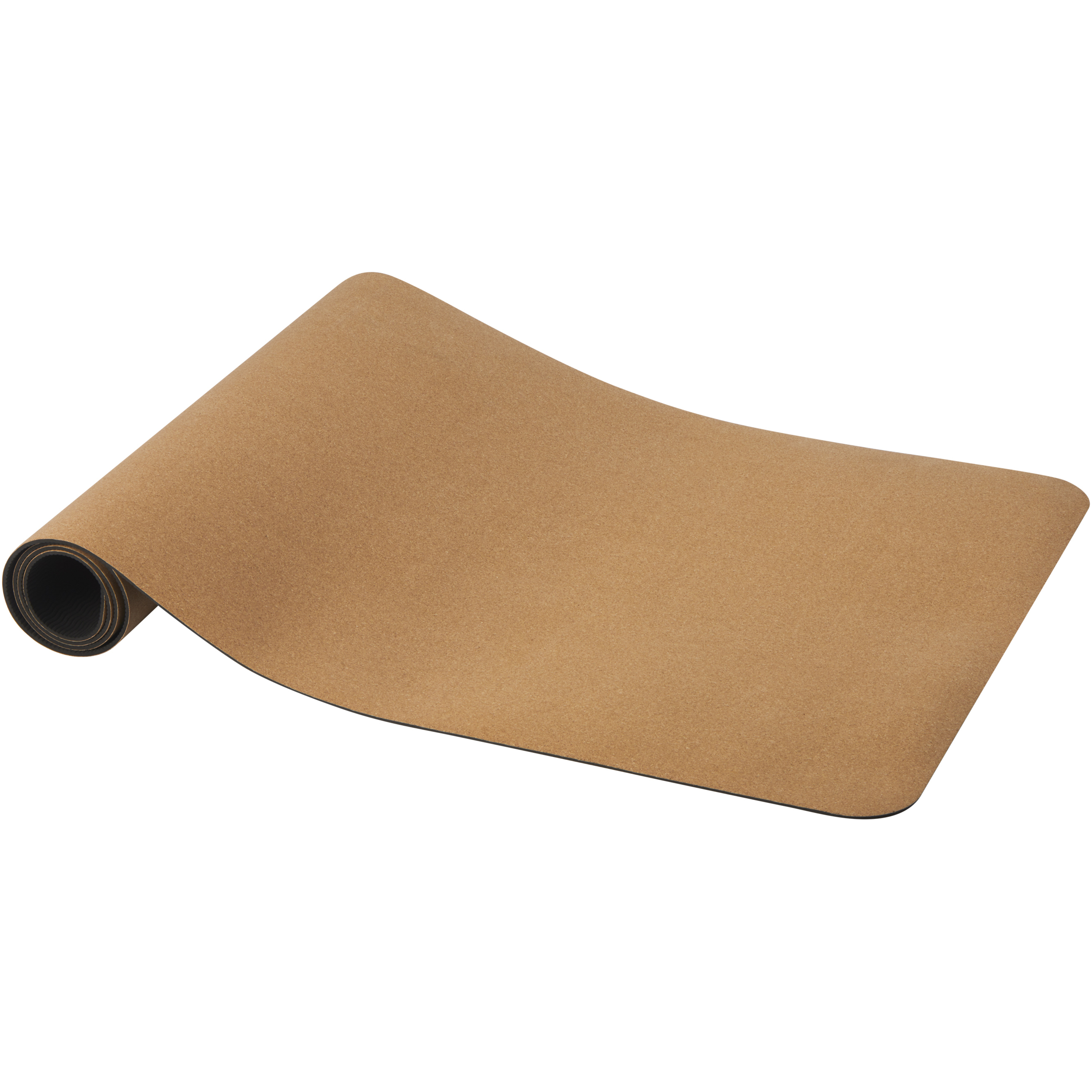 Yogamatte aus Kork 183 cm lang mit Tragegurt