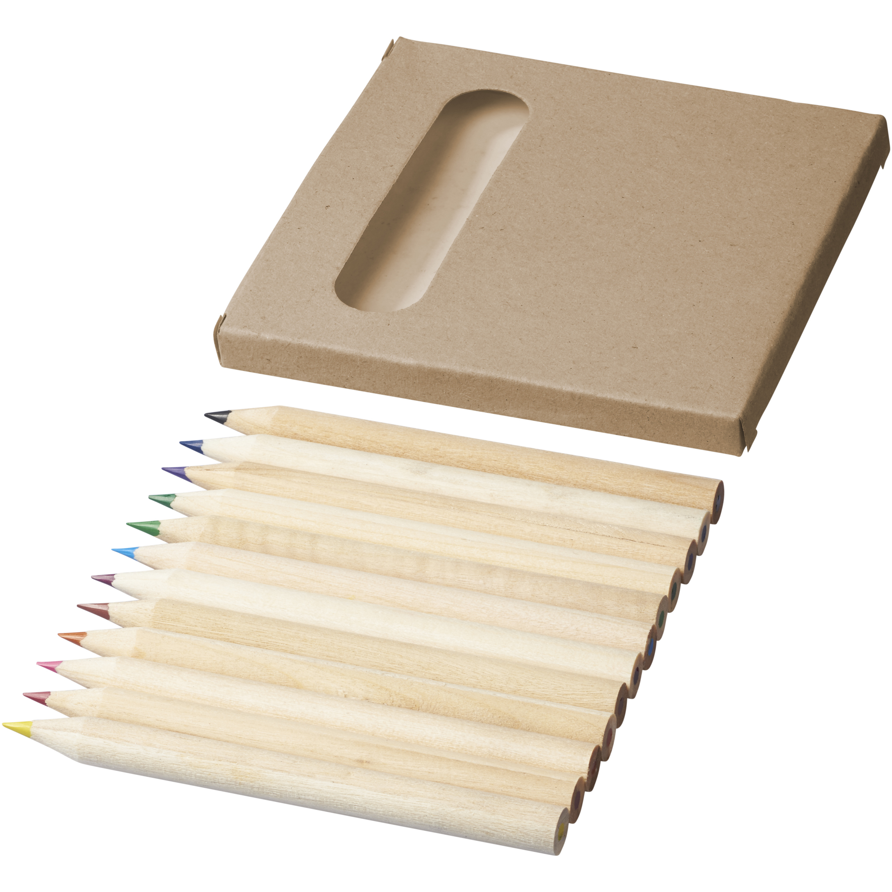 Farbstifte aus Holz 12er Set 