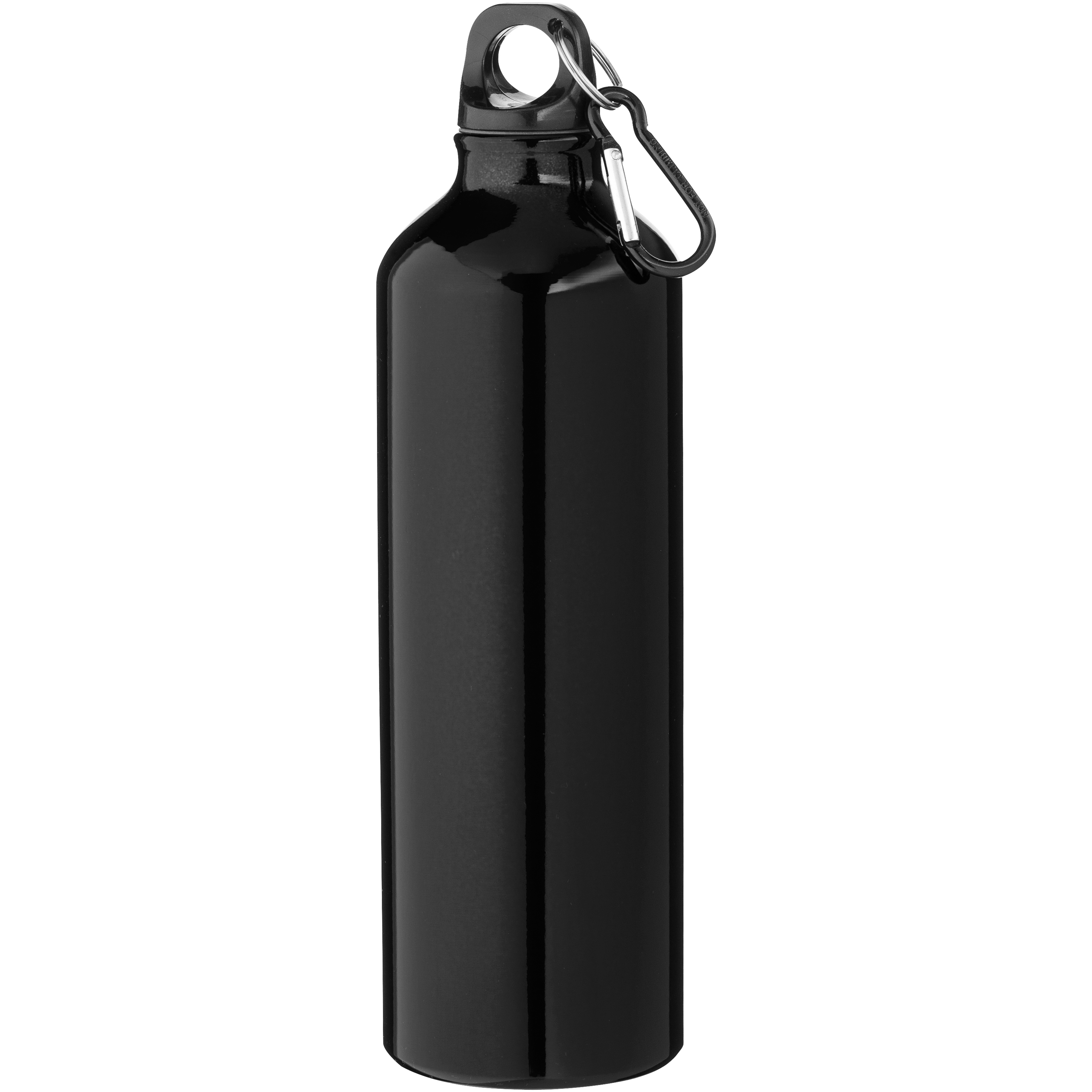 Drinking bottle made from recycled aluminum 0.77 l with snap hook