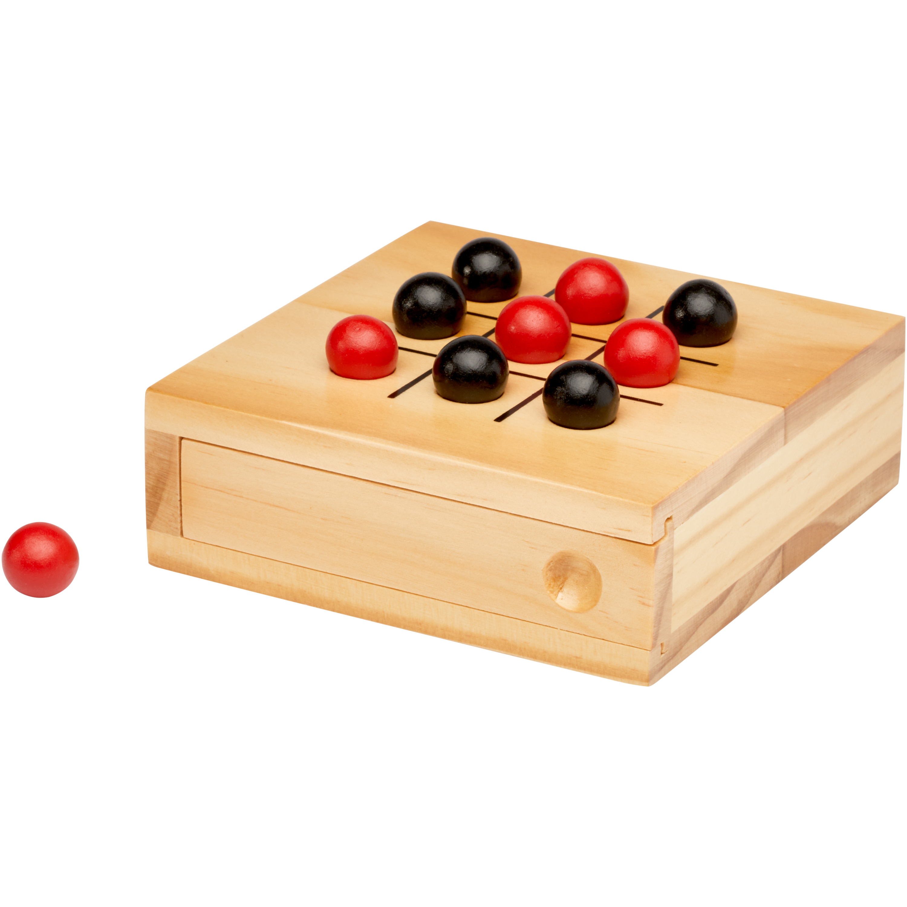 Tic Tac Toe game made of pine wood