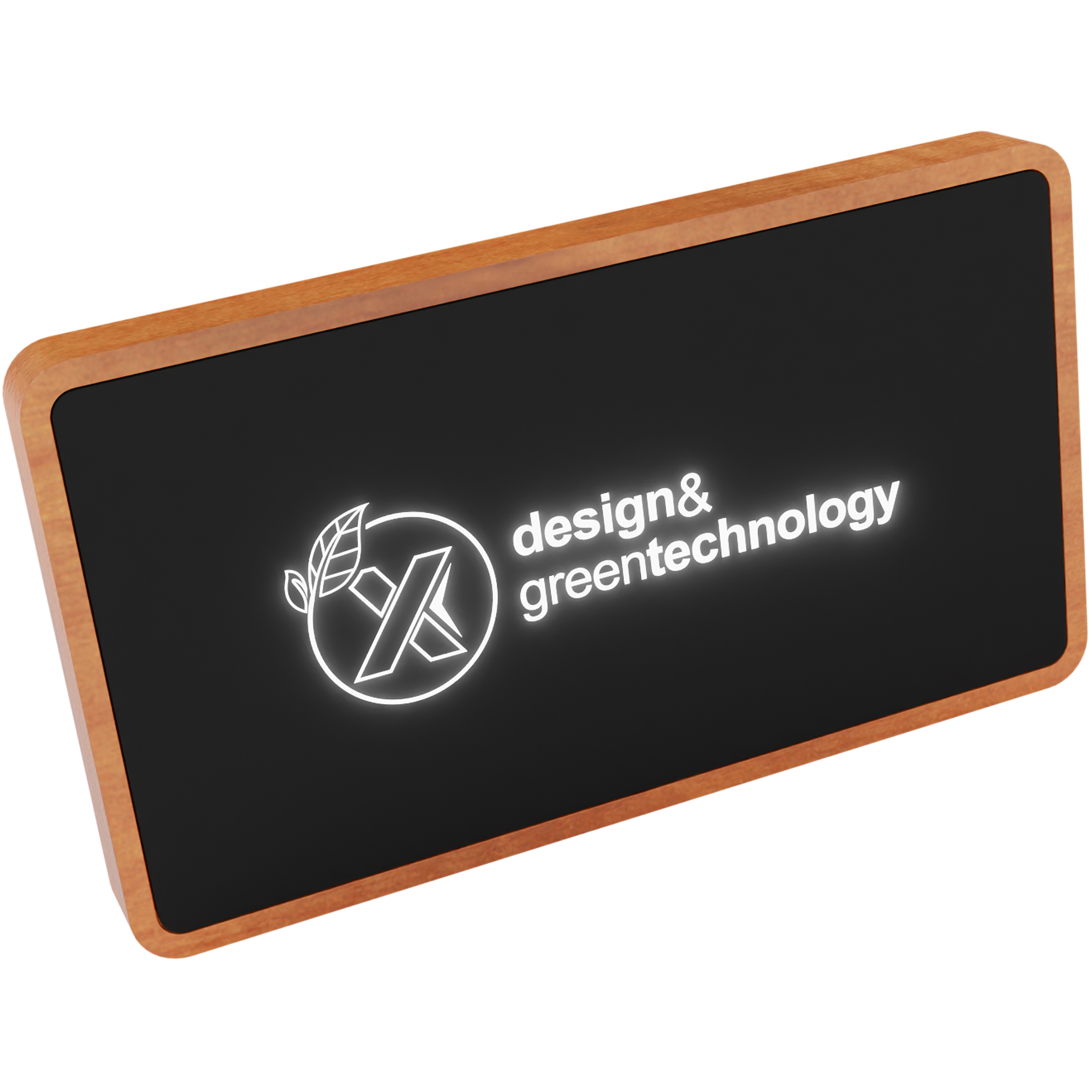 SCX.design Wireless Powerbank made of plastic and wood 5'000 mAh