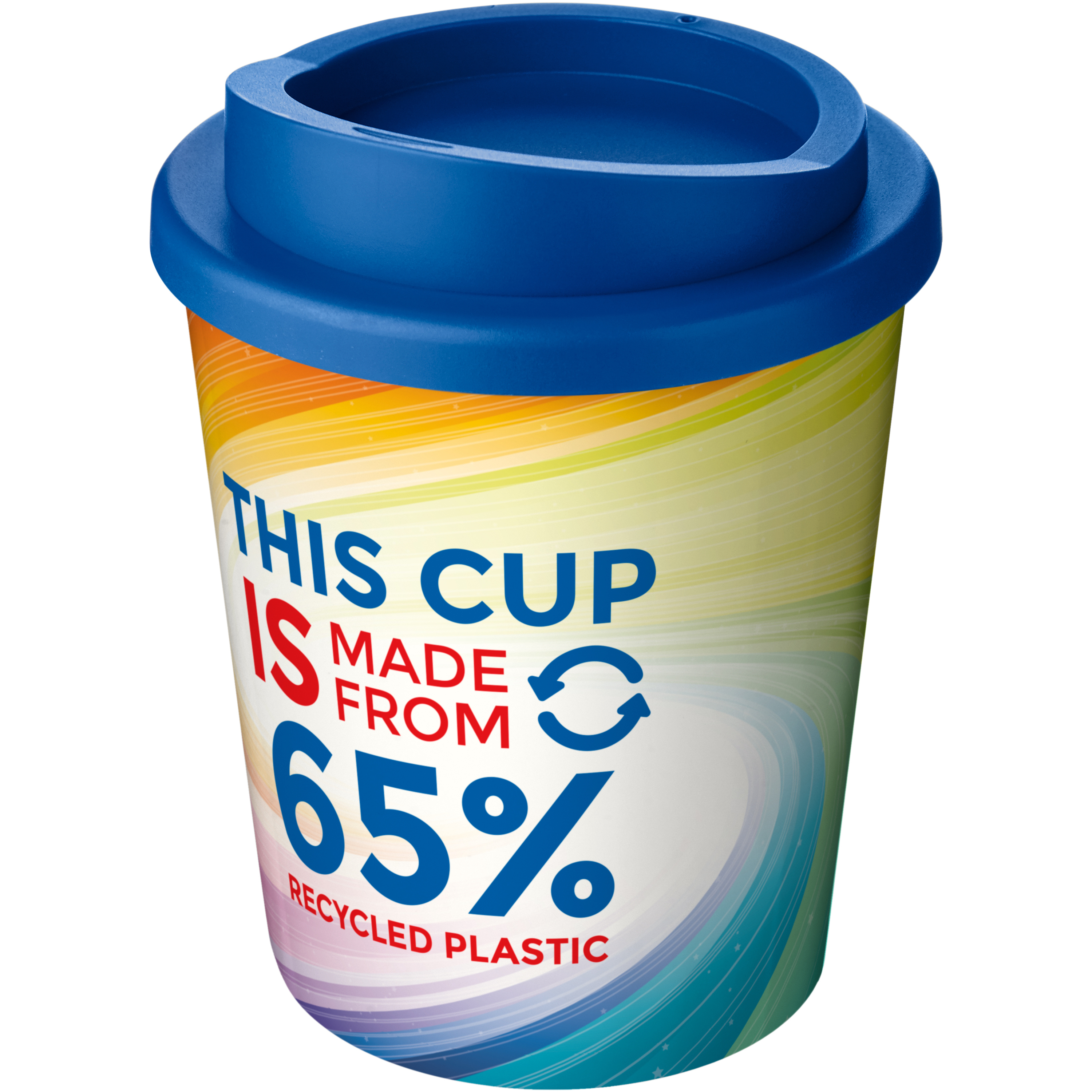 Insulated mug made of 65% recycled plastic 250 ml printable all round
