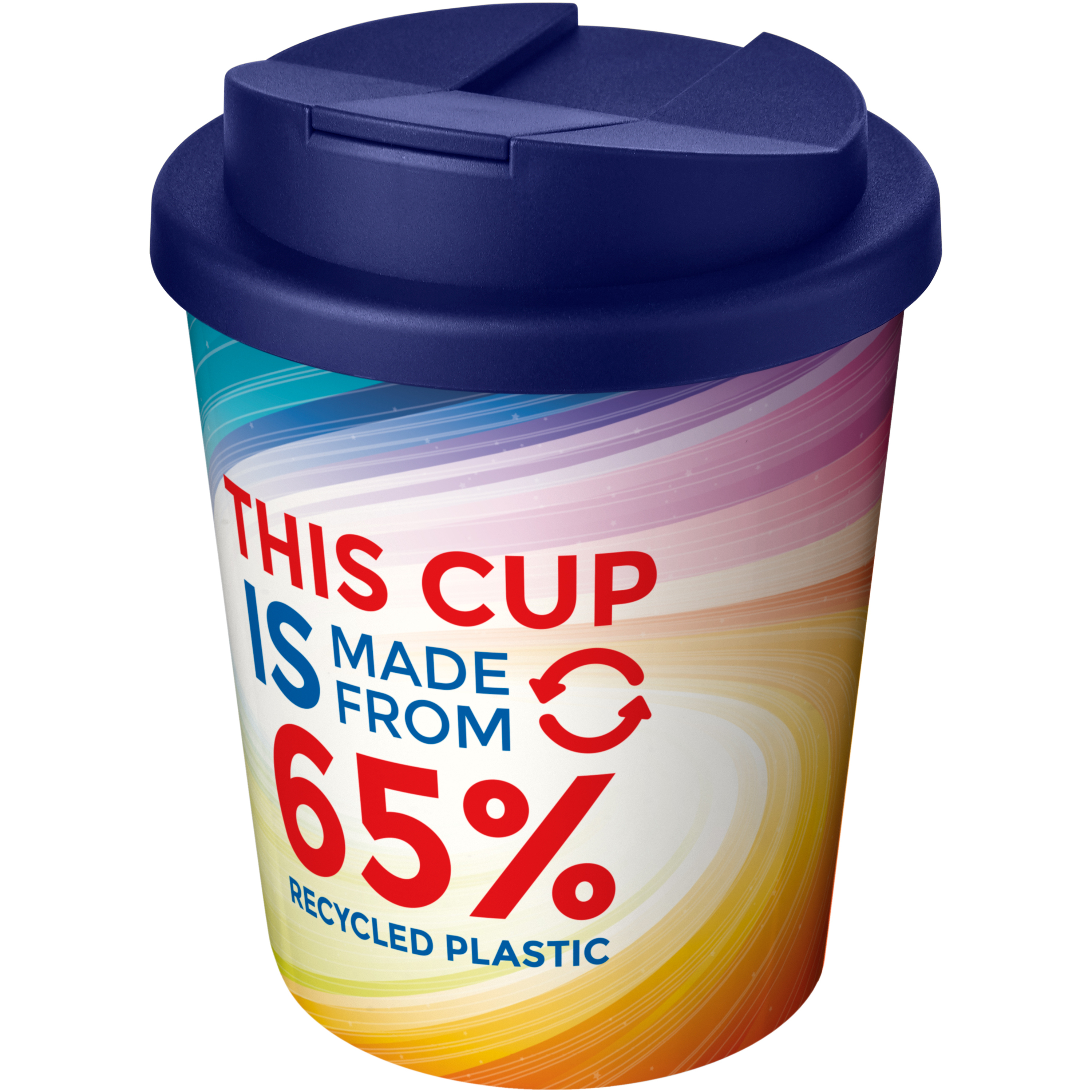 Gobelet isolant en bioplastique de canne à sucre 250 ml anti-fuite