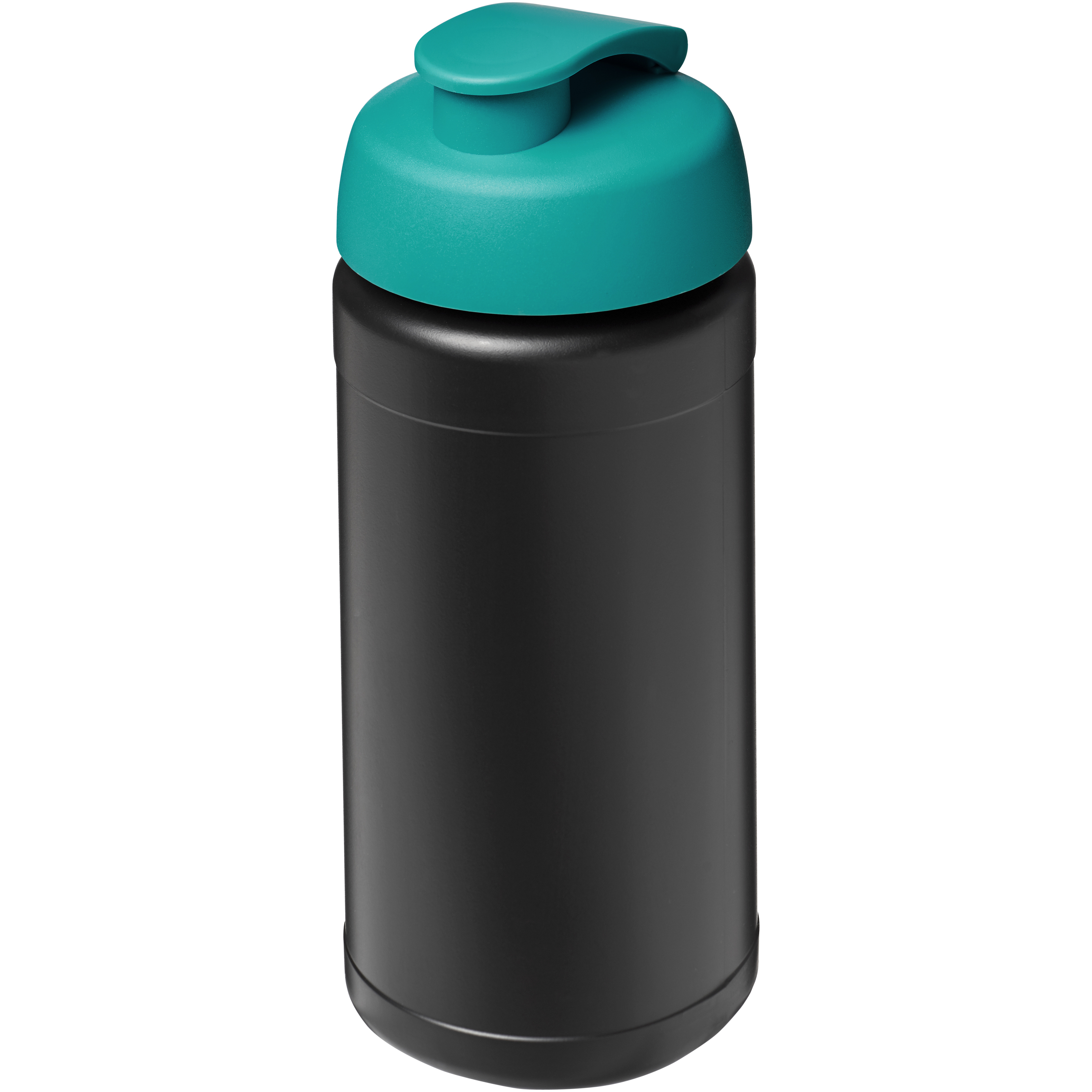 Sports bottle made from recycled plastic 0.5 l lid with flip-top closure