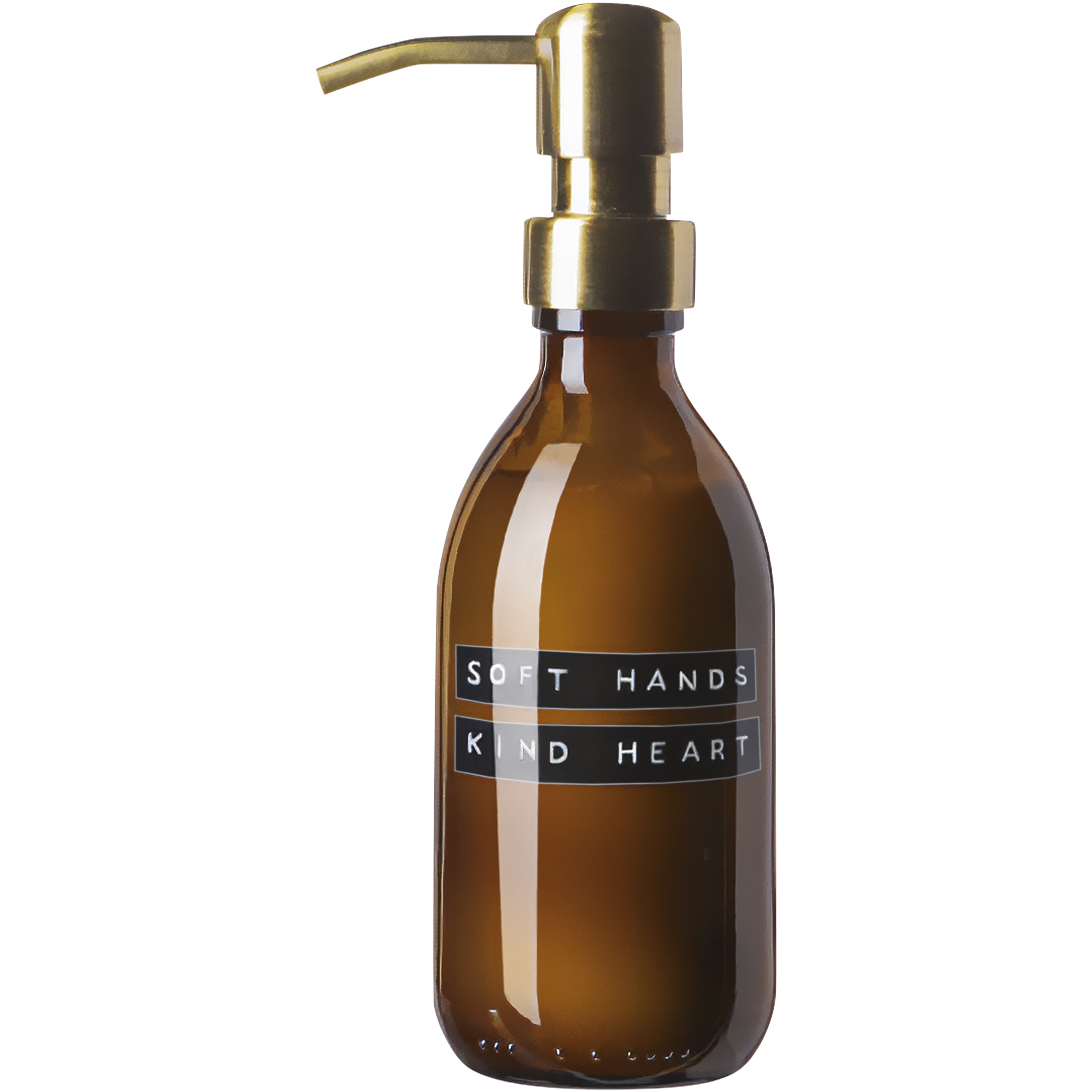 Crème pour les mains Wellmark parfumée au bambou dans un distributeur en verre 250 ml