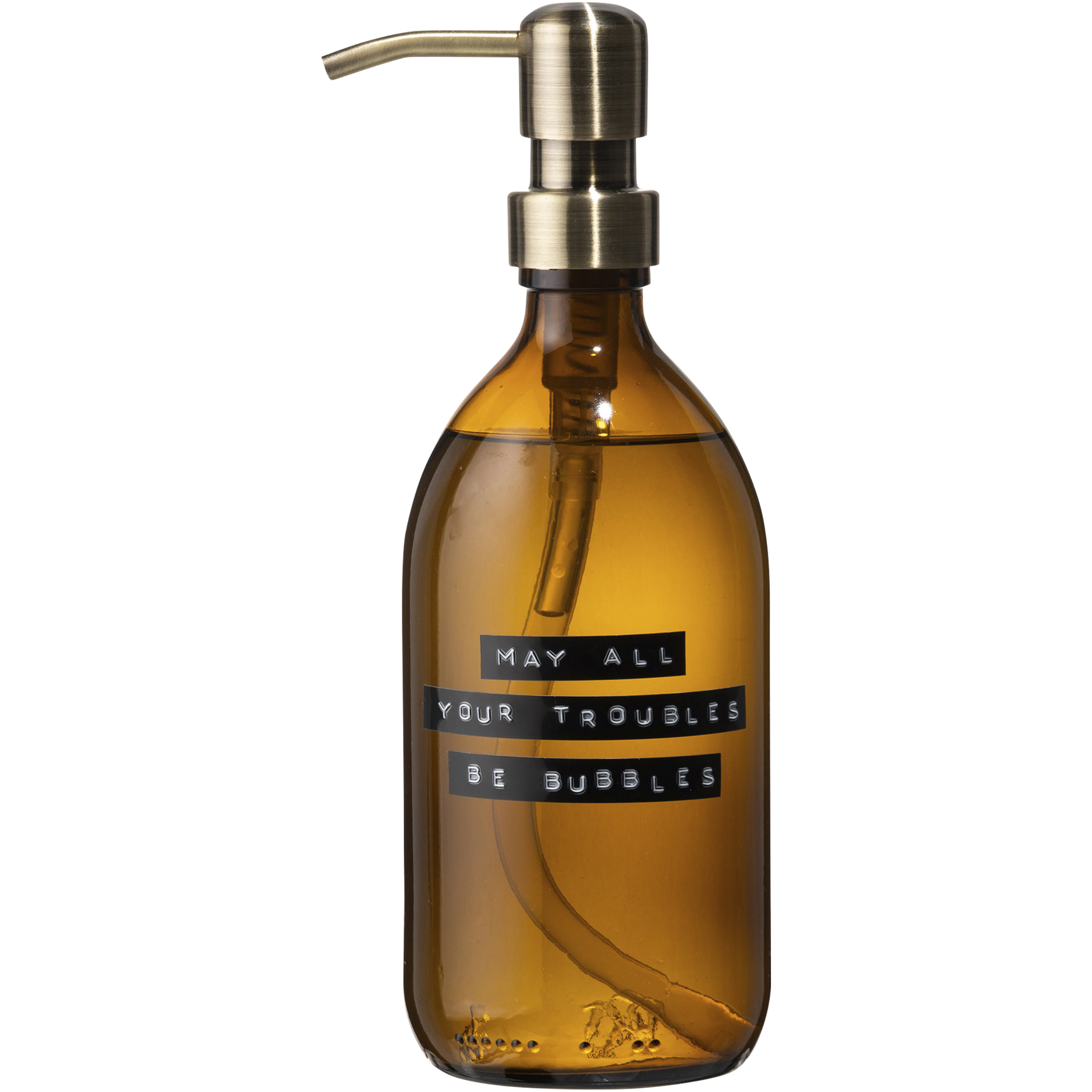 Wellmark Savon pour les mains parfumé au bambou dans un distributeur en verre 500 ml