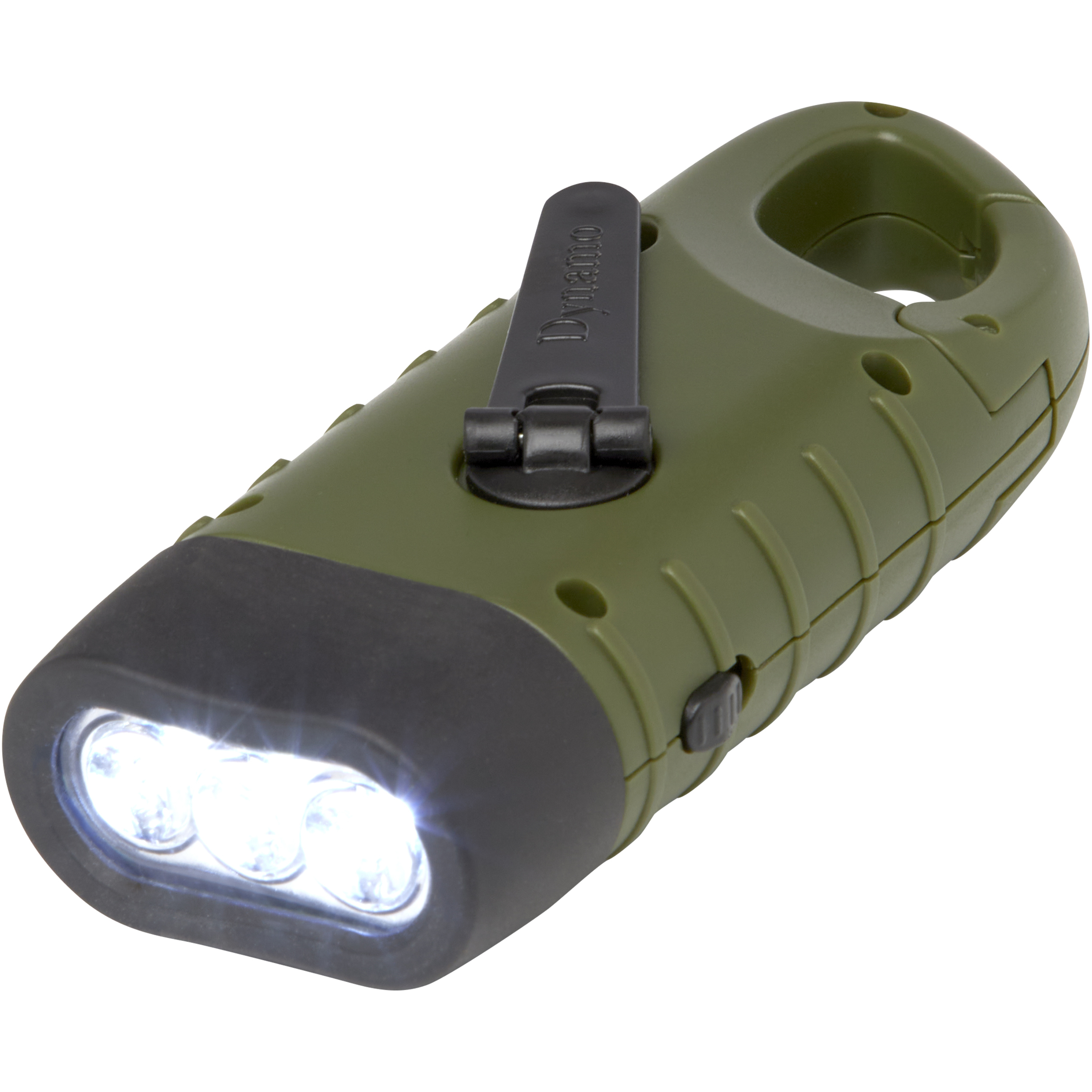 Solar und Dynamo Taschenlampe Recyclingkunststoff 10.000 Lux