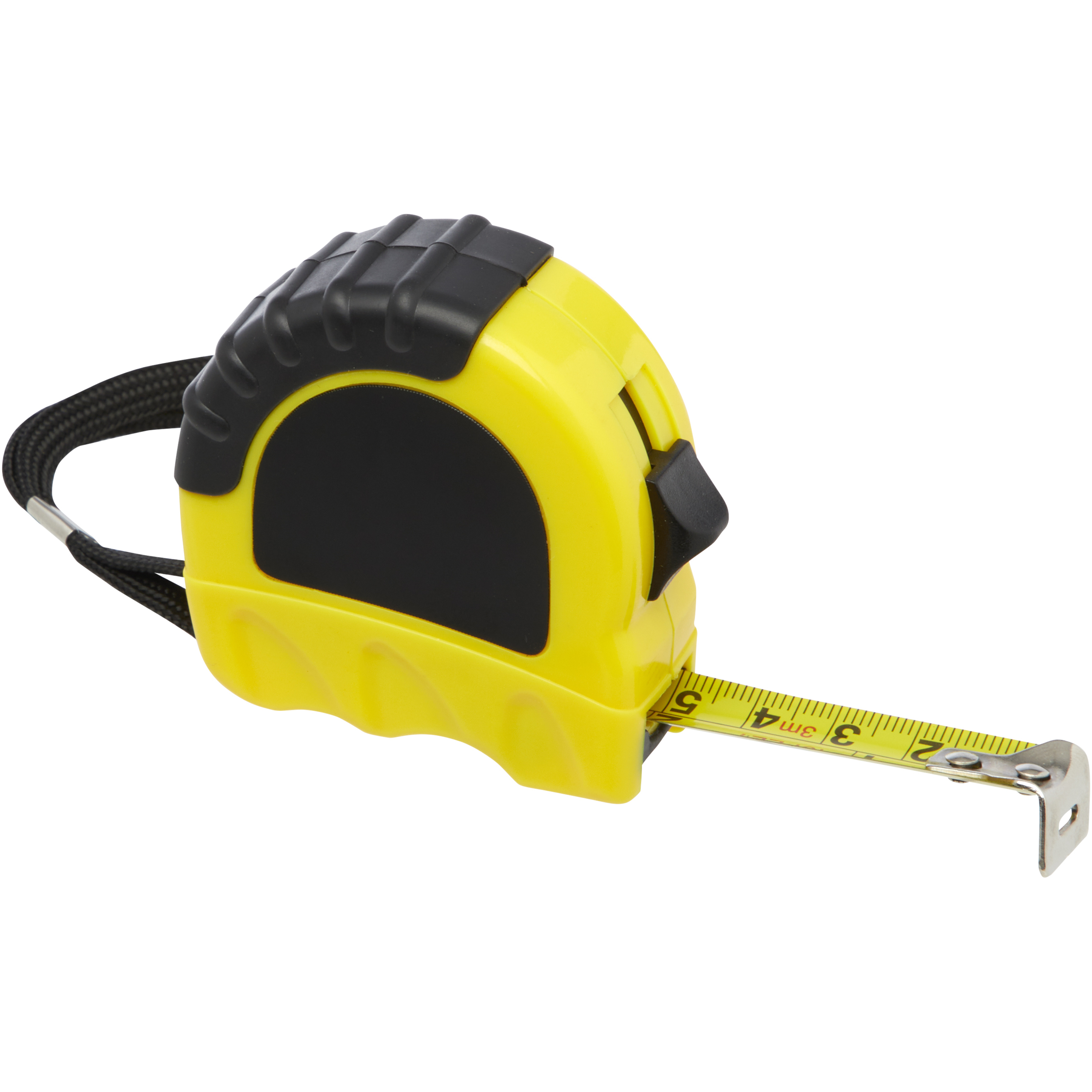 Roll-up measuring tape 3 meters made of recycled plastic with belt clip