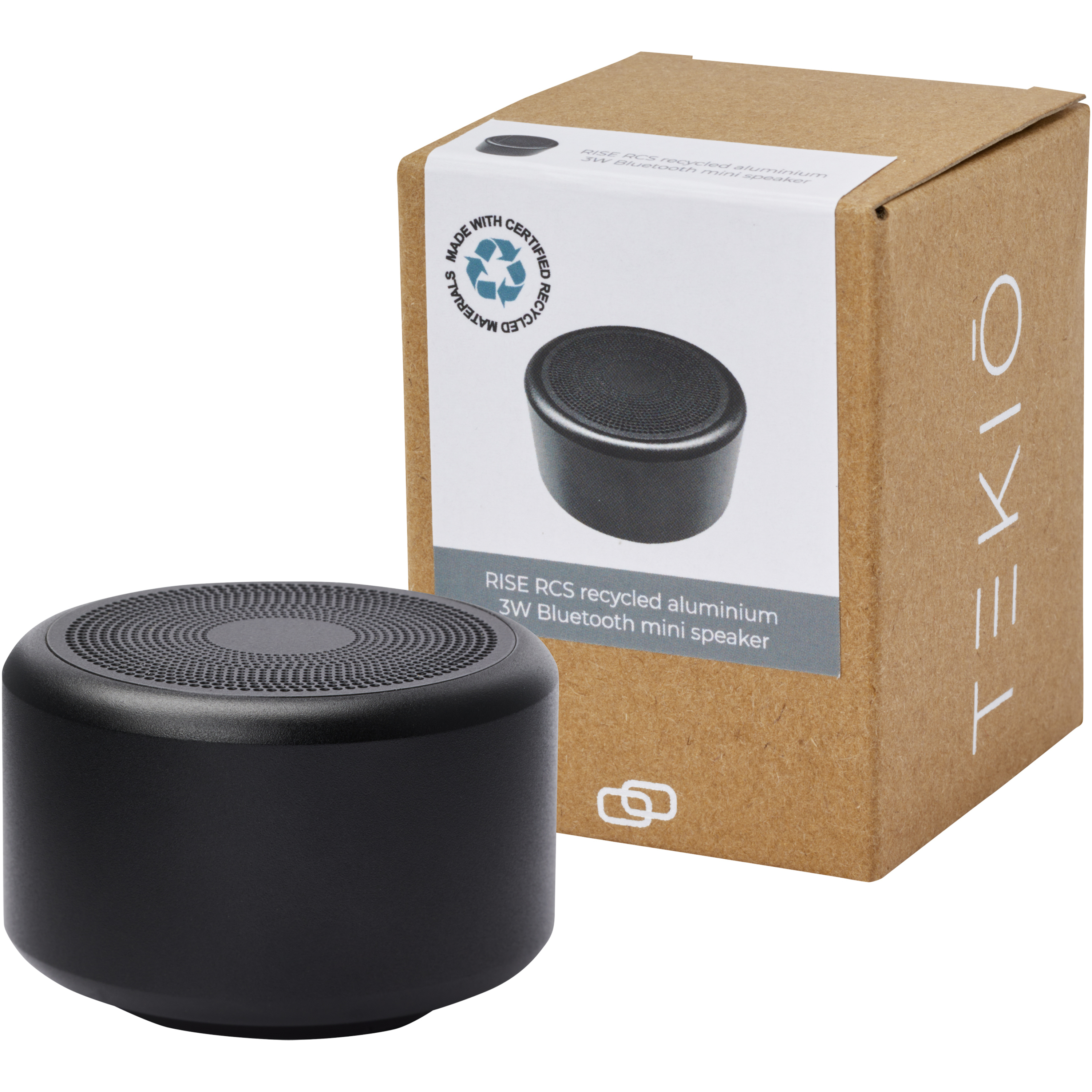 Mini wireless speaker recycled aluminum with solar function 3W