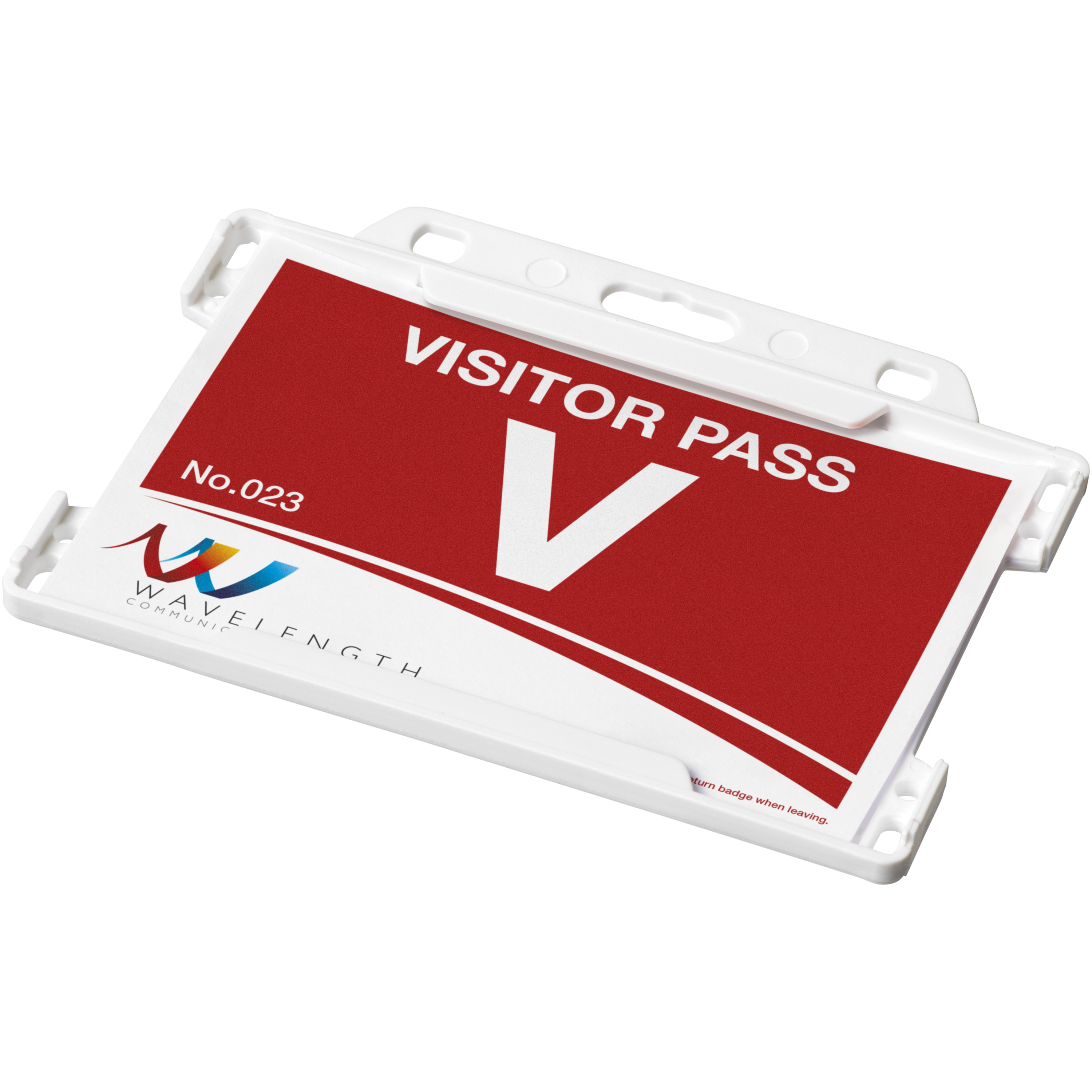 Porte-cartes recyclé PP plastique 9 x 6,5 cm