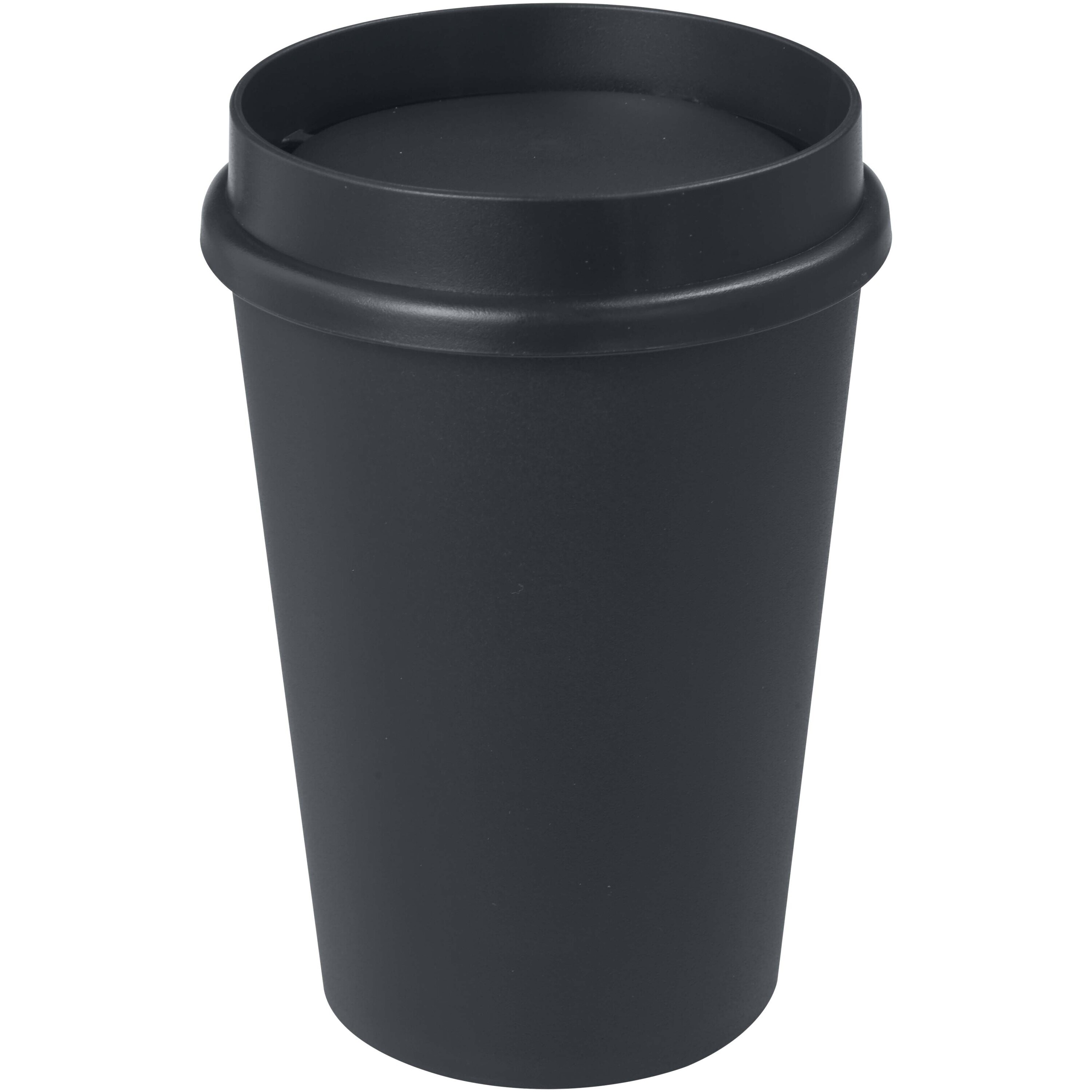Drinking cup made of sugar cane bioplastic 300 ml with 360° lid