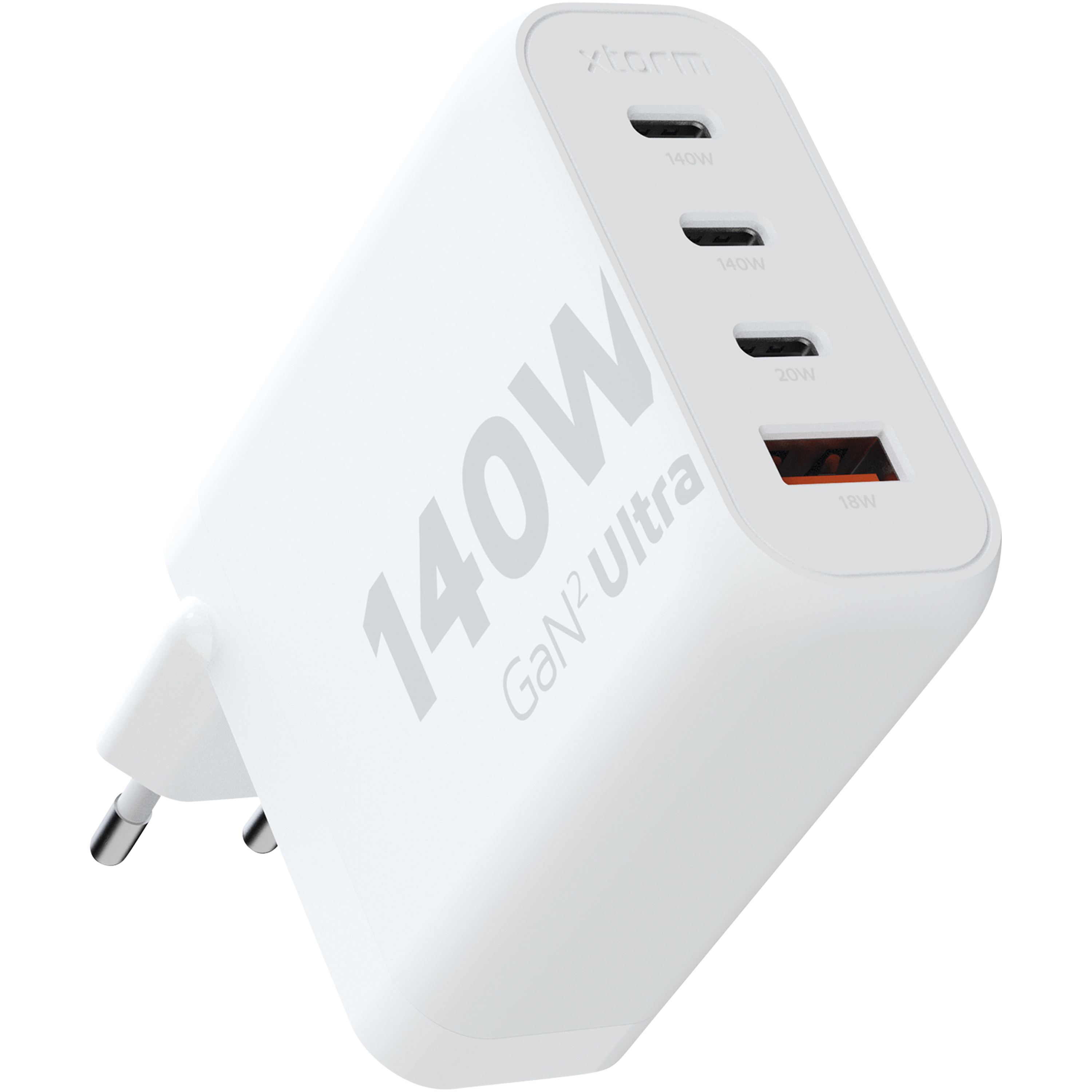 Wandladegerät aus recyceltem Kunststoff USB-C 140W USB-C 20 W USB-A 18W 3.0