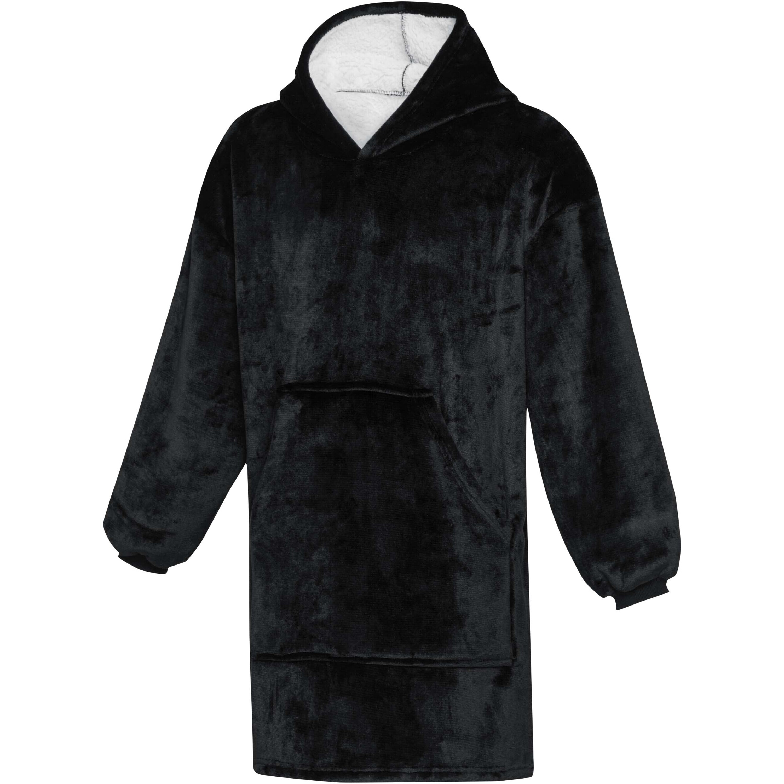 Sherpa sweat à capuche/couverture en polyester recyclé 190 g/m² one size